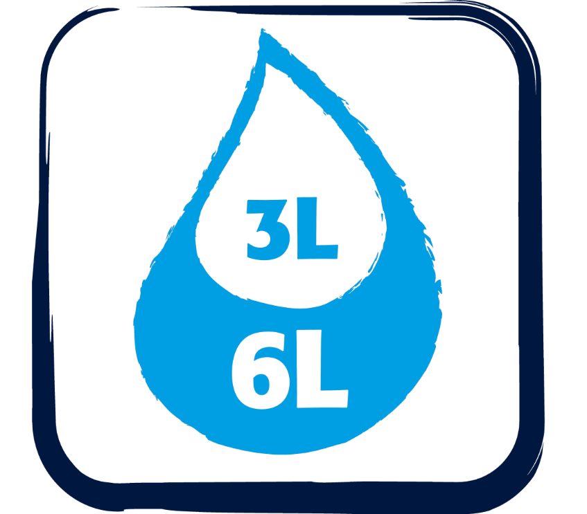 Pack WC Compaq Salida Dual – 36.5 × 61 × 82 cm, White