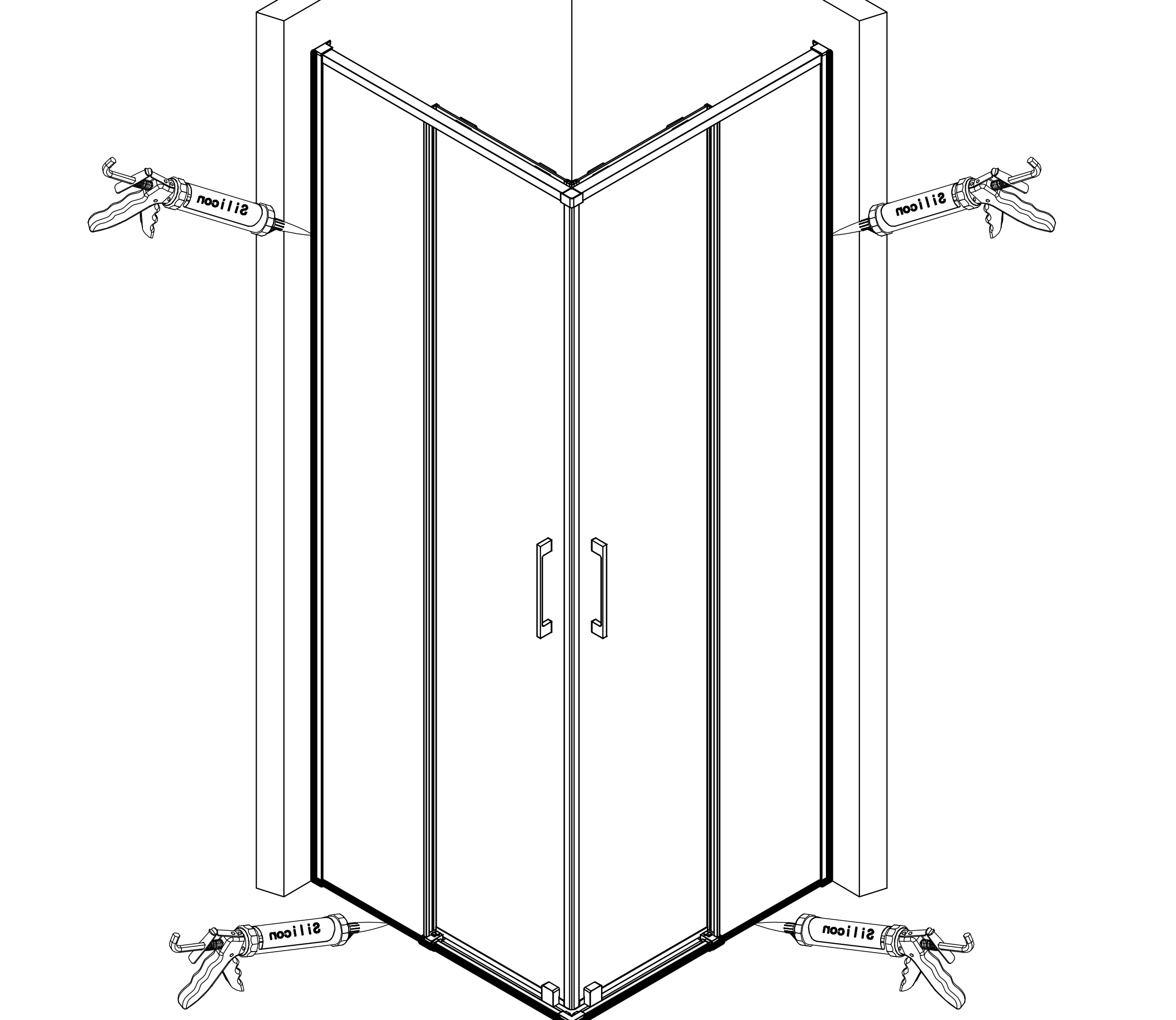 TEKA INCA SLIM shower enclosure – 70×120 cm – chrome