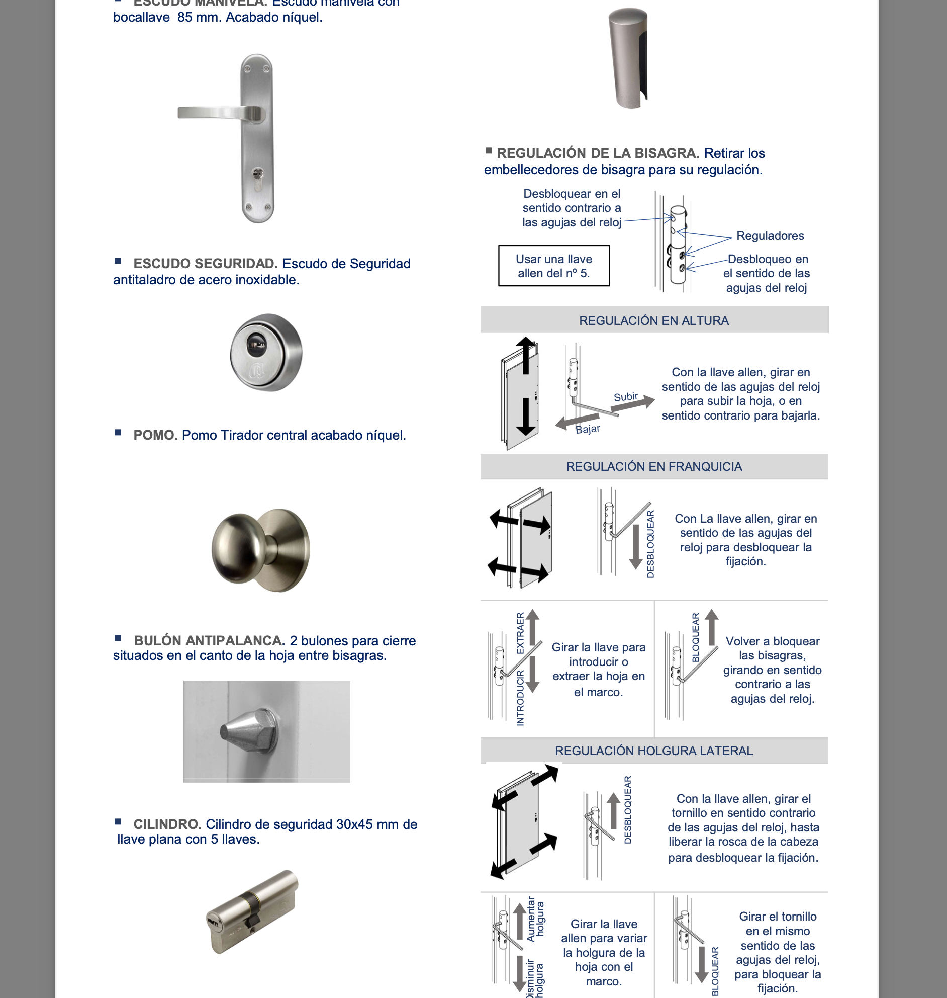 Haustür residentiales – Weiß lackiert – 91 cm – Links geöffnet