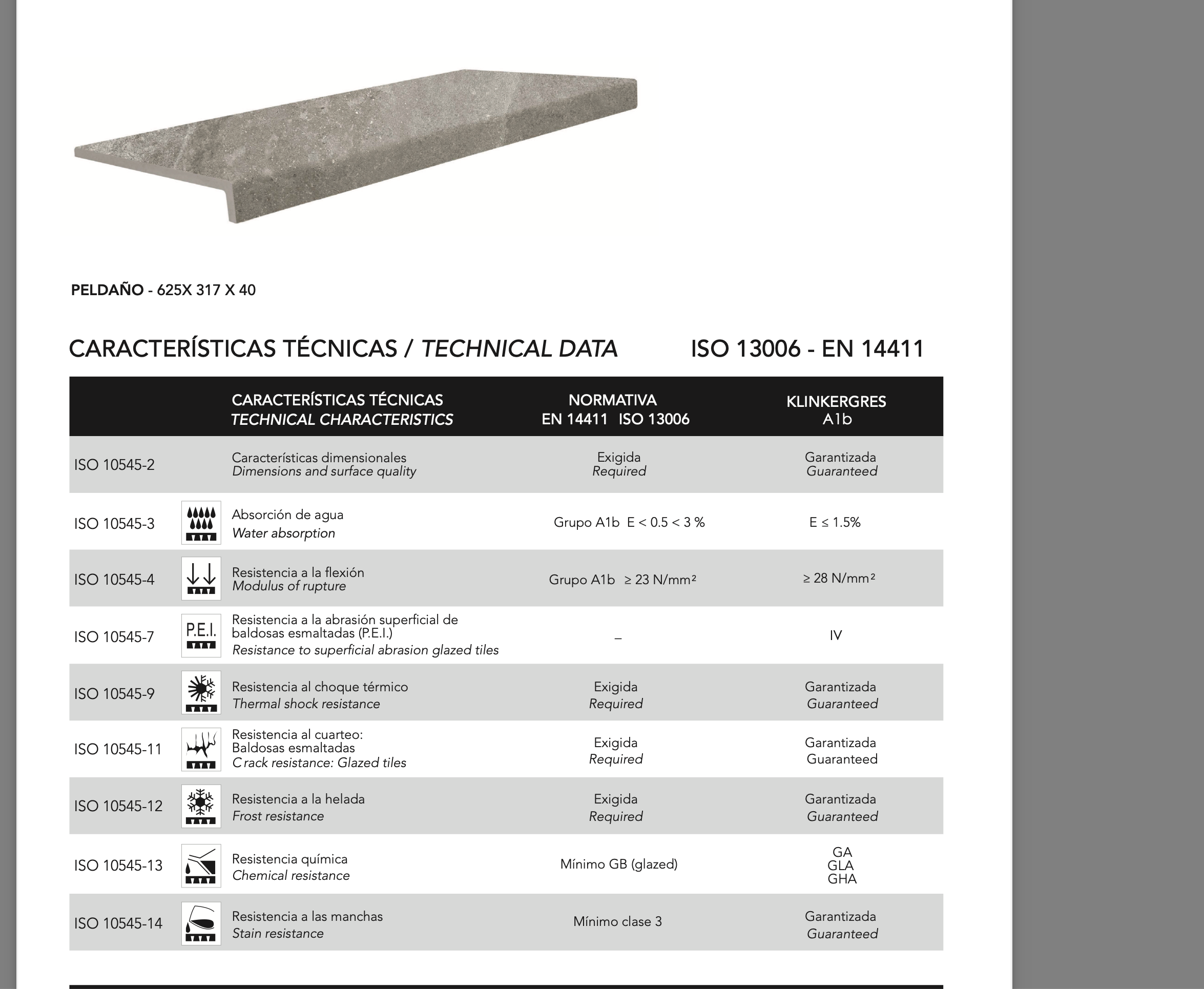 PIEDRA DE PORCELANA 31.7 X 62.5 UNIDAD NUBLE