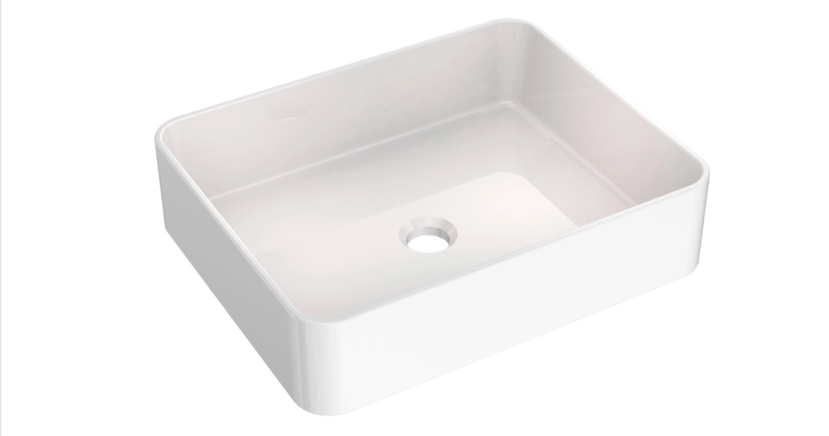 Aufsatzwaschbecken – Rechteckig 47×36 cm – Blanc –