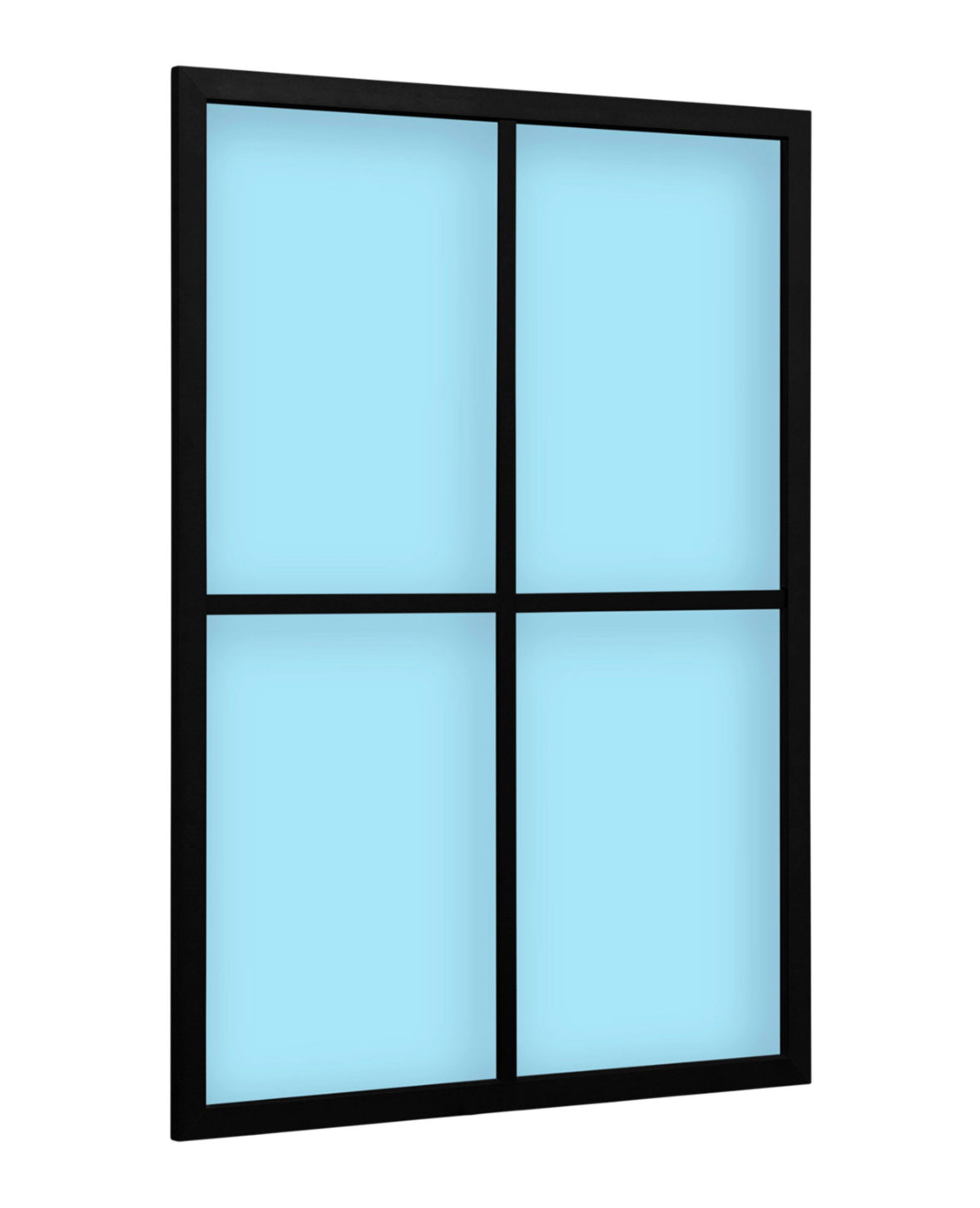 Fixed window studio – Black – 75 × 104 cm – 4 panels
