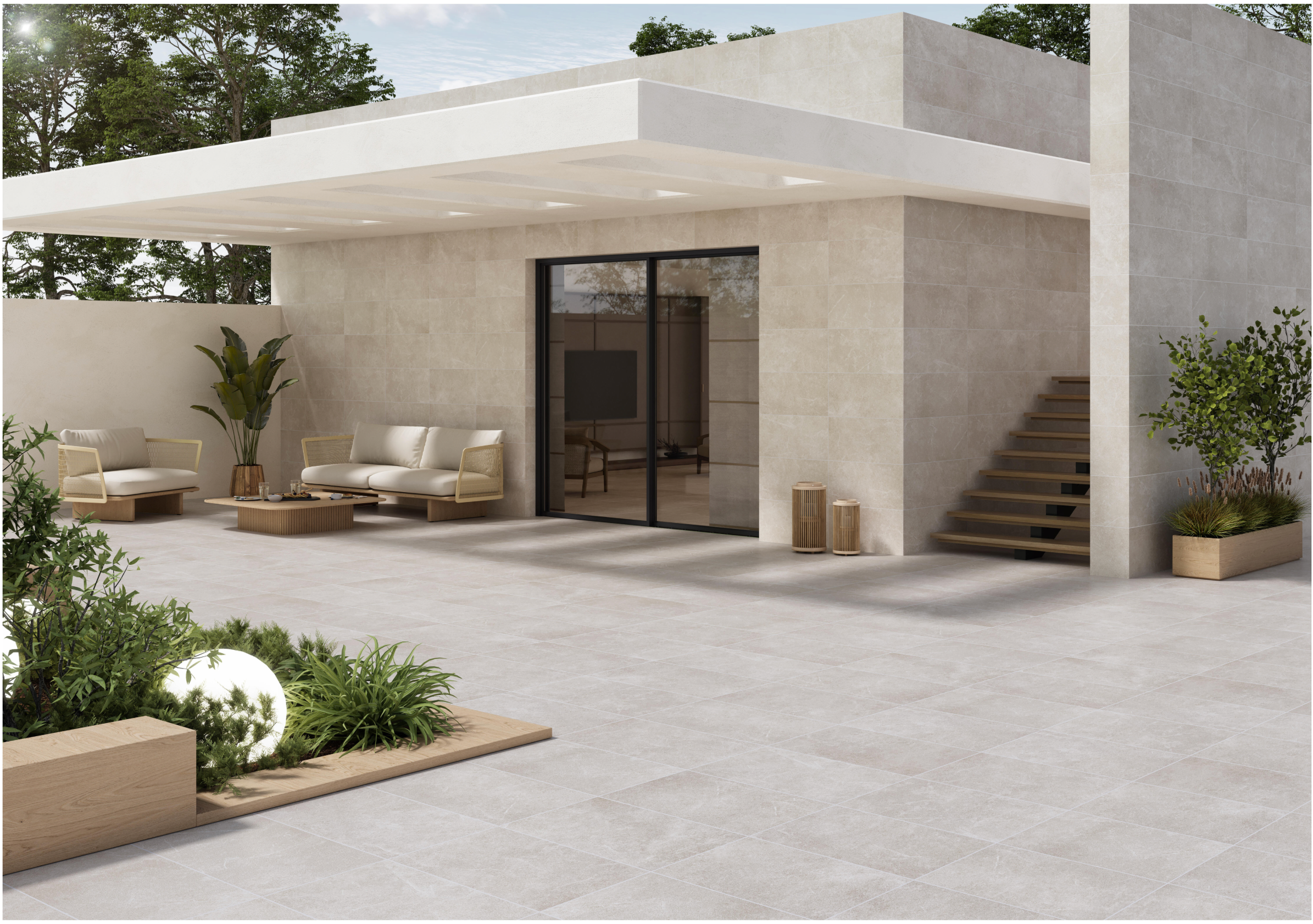 Porcelain tile Pool Marrachi Ivory Anti-slip – 37 × 75 cm – €14.95/m²