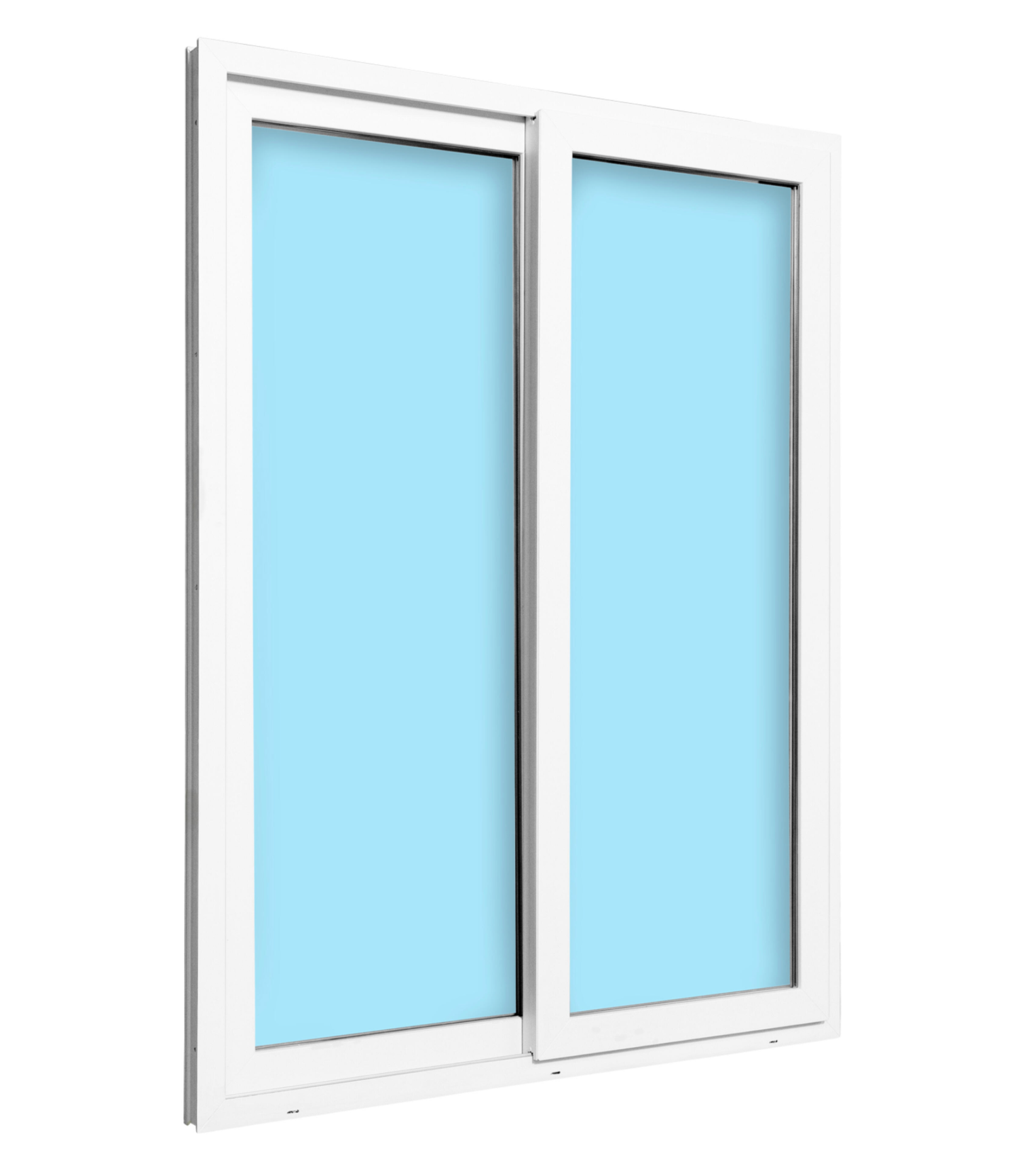 PVC sliding window – White – 150 × 200 cm