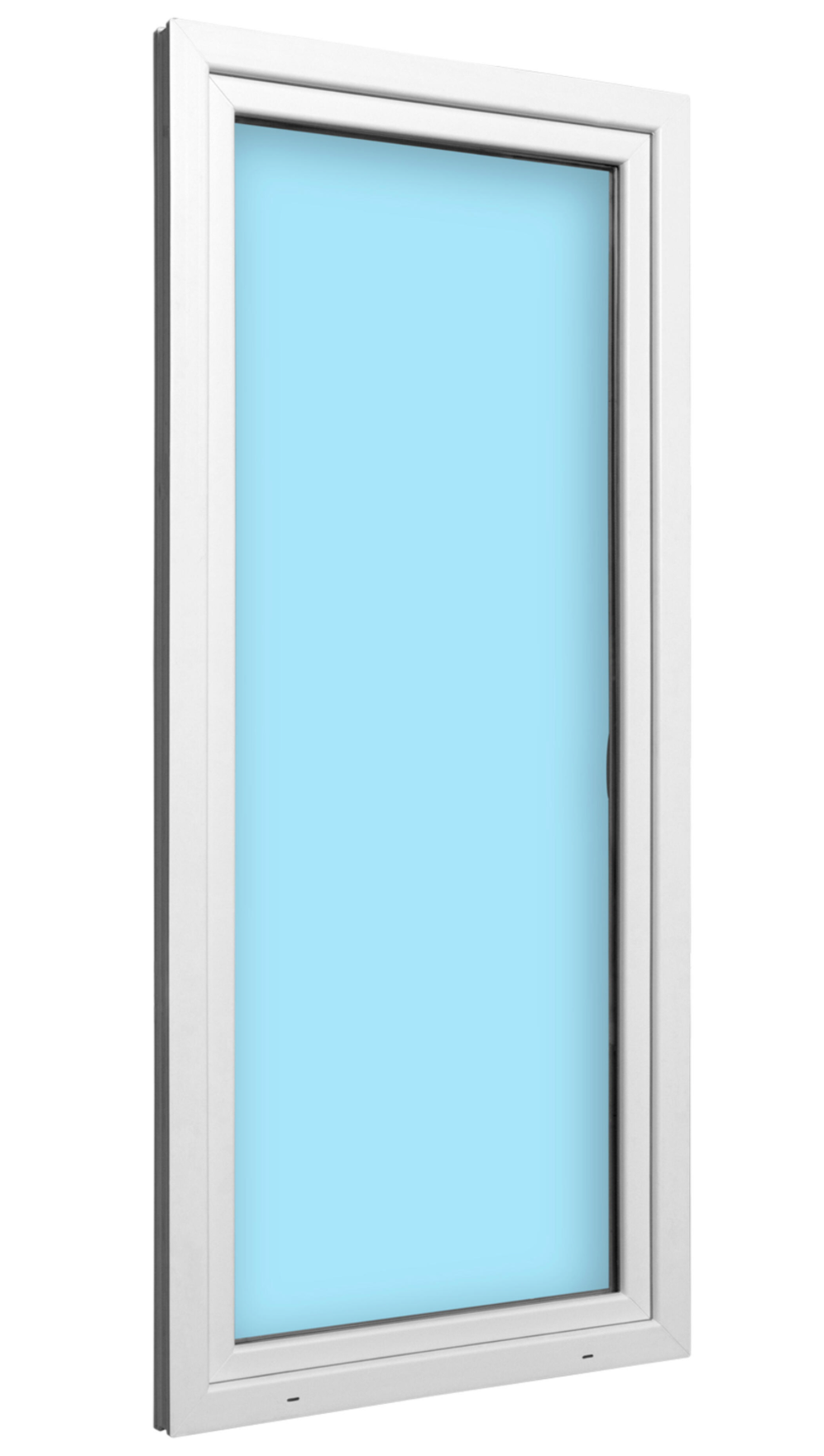 PVC balcony door – White – 90 × 200 cm – Turn/tilt function