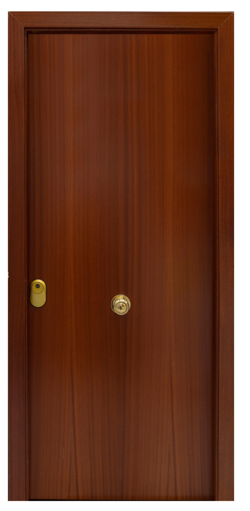 Security door – Entrance – Sapelly veneer – Right 203 cm × 82.5 cm