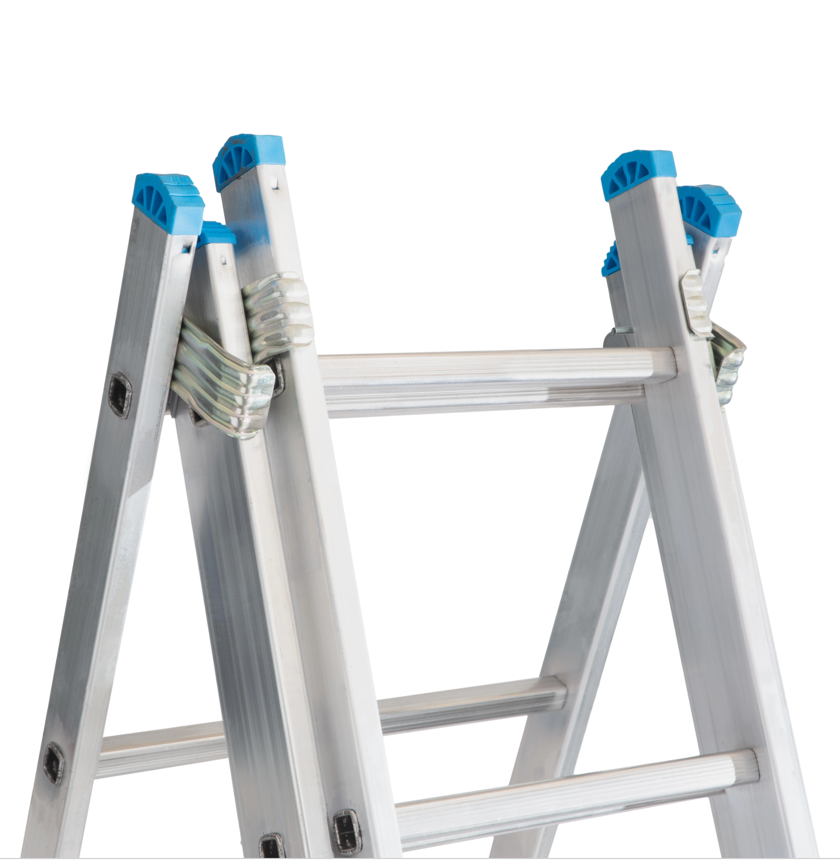 Transformable aluminum ladder – 8 + 8 + 8 steps – max. 19.3 ft