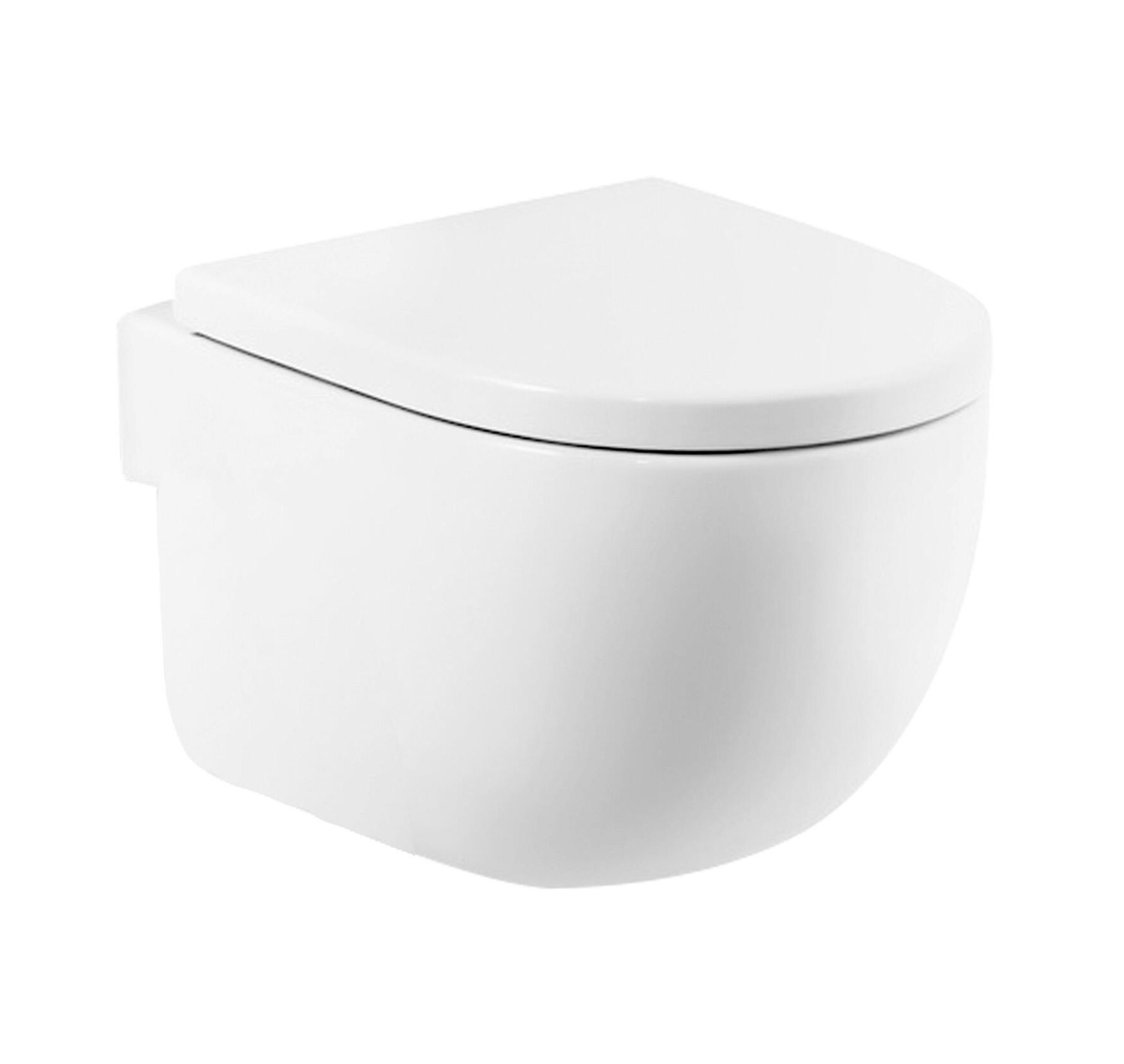 Wall-mounted toilet ROCA MERIDIAN – horizontal outlet –