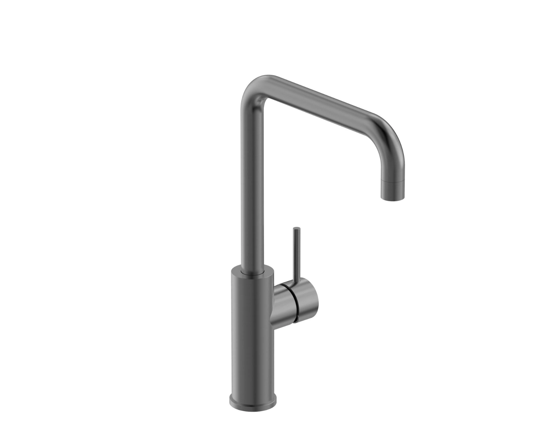 Grifo de cocina monomando Atlantis – PVD negro – Caño alto – 35×20,5 cm