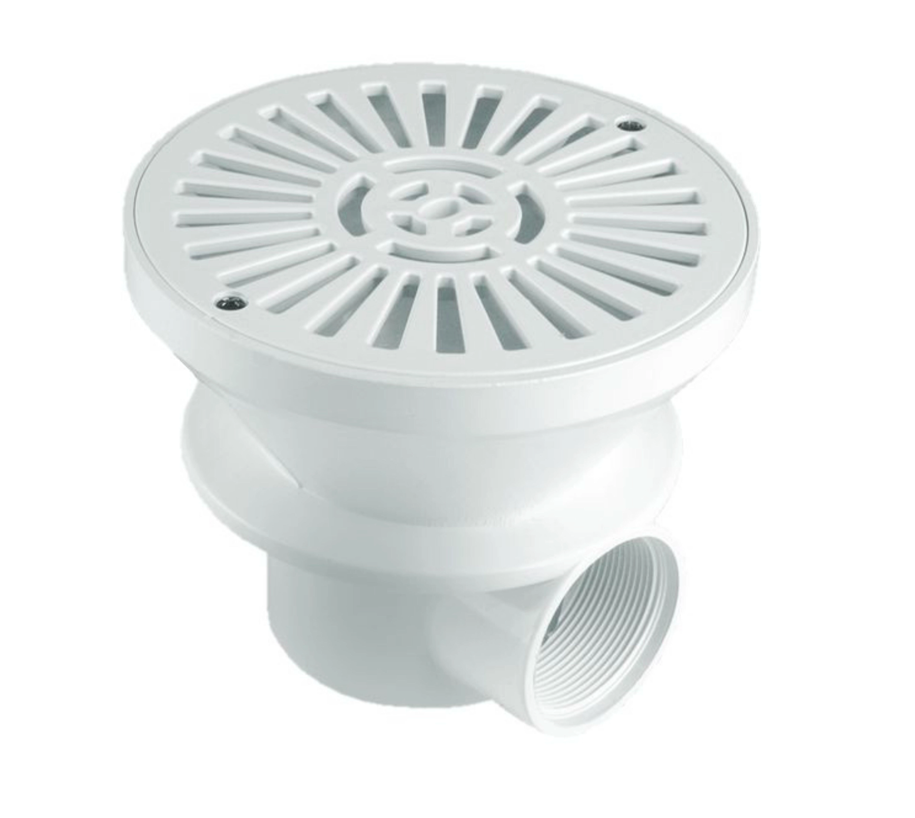 PVC floor drain – e.g. 100 × 100 mm