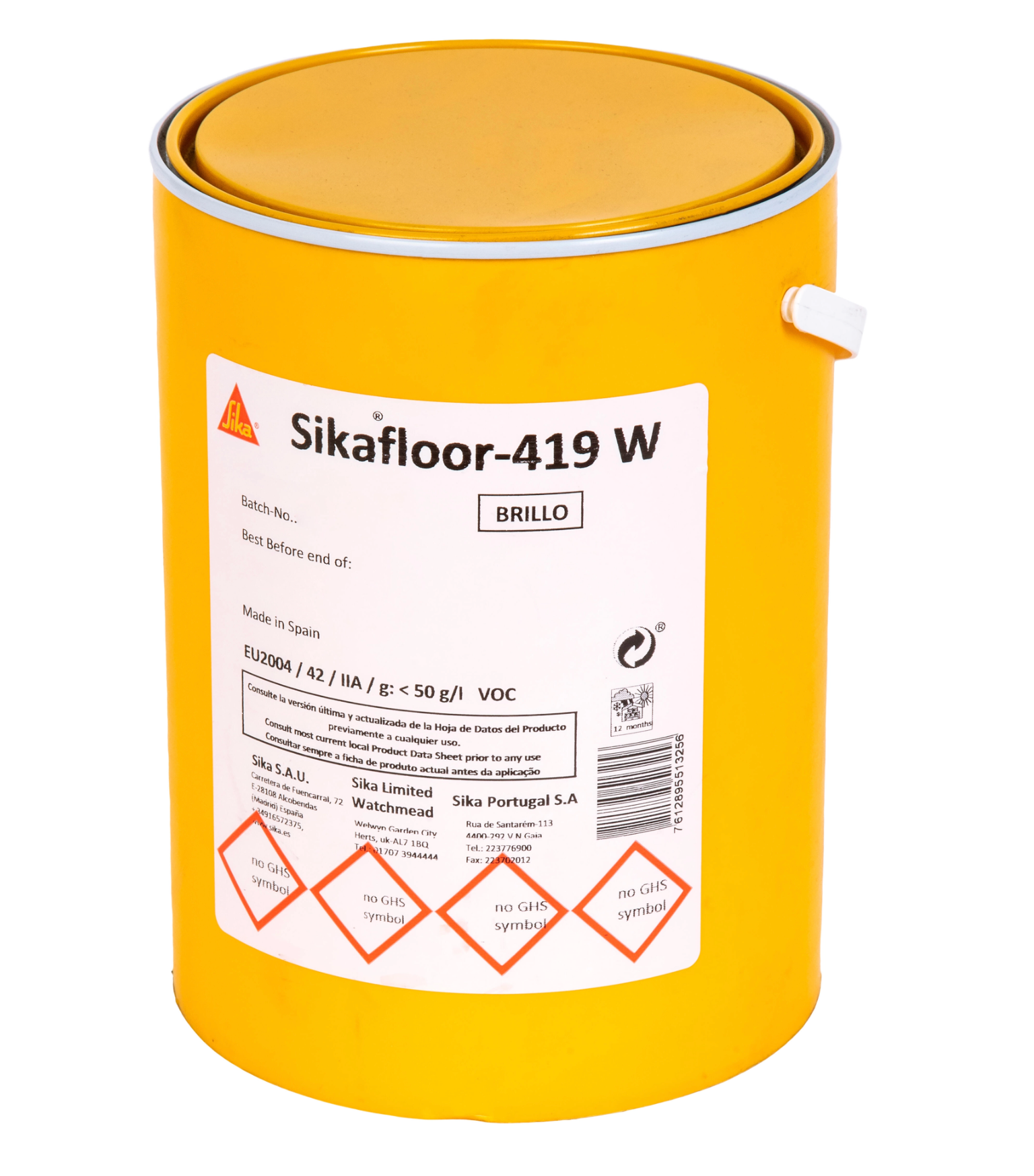Sellador de suelos de PU Sikafloor419W – bote de 4 kg