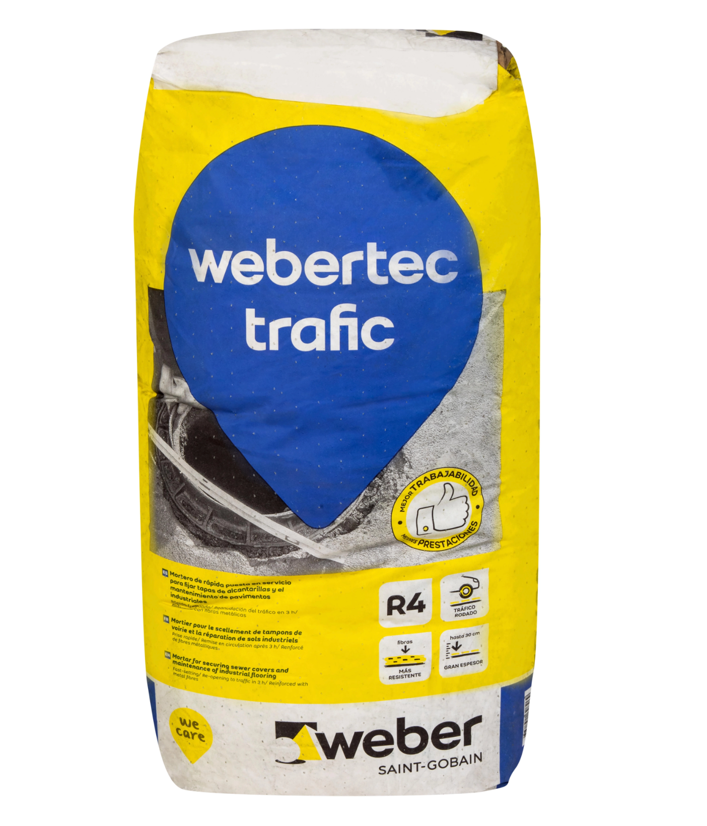 Schnellfestmittel Webertec TRAFIC – 25 kg Sack (mikrobewährter R4‑Mörtel)