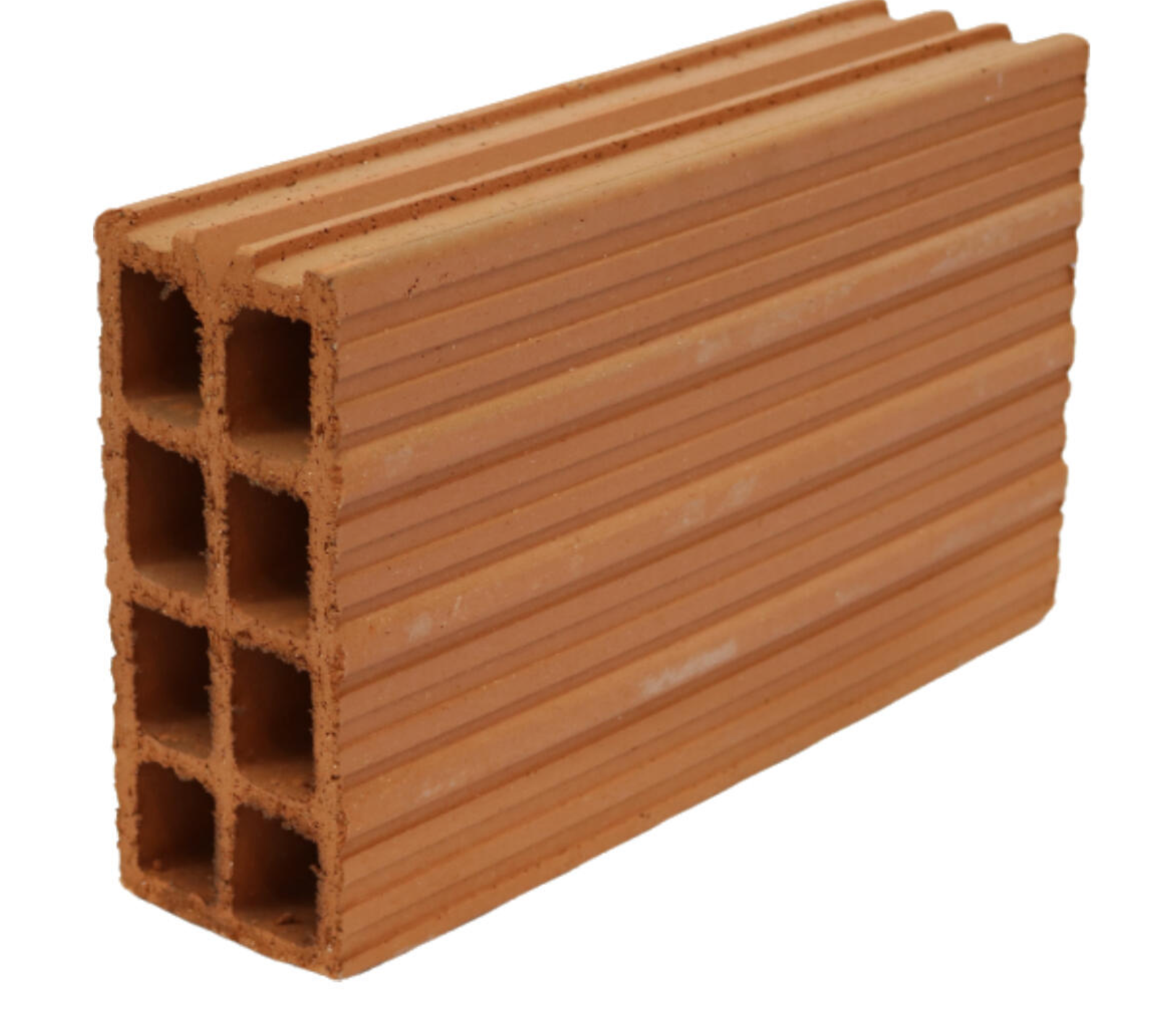 Keramik-Doppelhohlziegel 33 × 20 × 9,4 cm – terrakottafarben