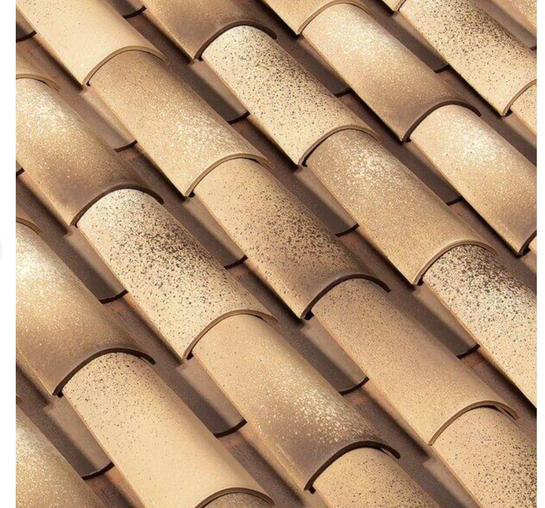 Tejas cerámicas Curva – 40×19cm, PajaFlameado