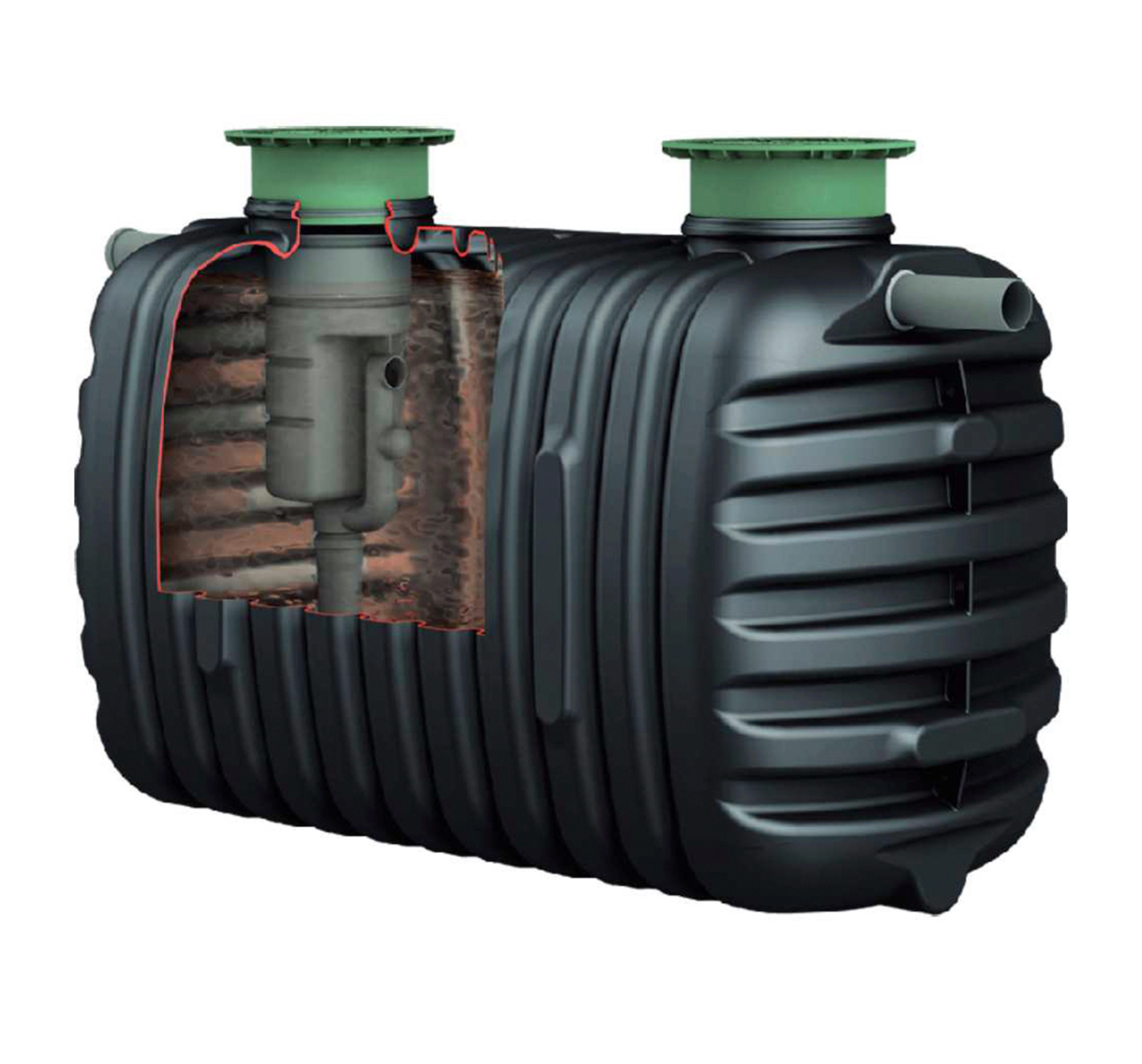 خزان الصرف الصحي مع فلتر – 2000 لتر، حتى 8 أشخاص