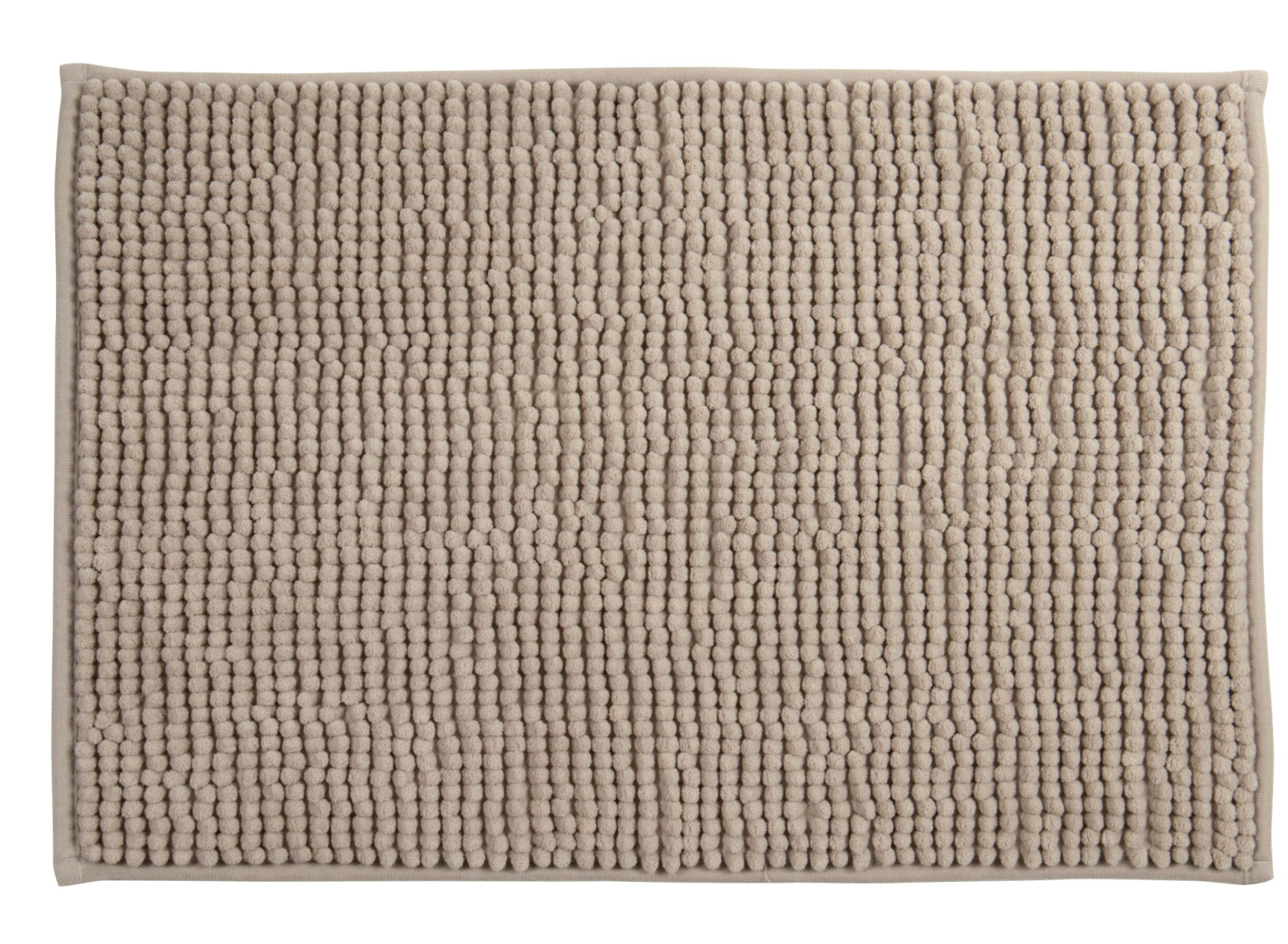 Chenilla‑Badvorleger – 45 × 75 cm (Beige