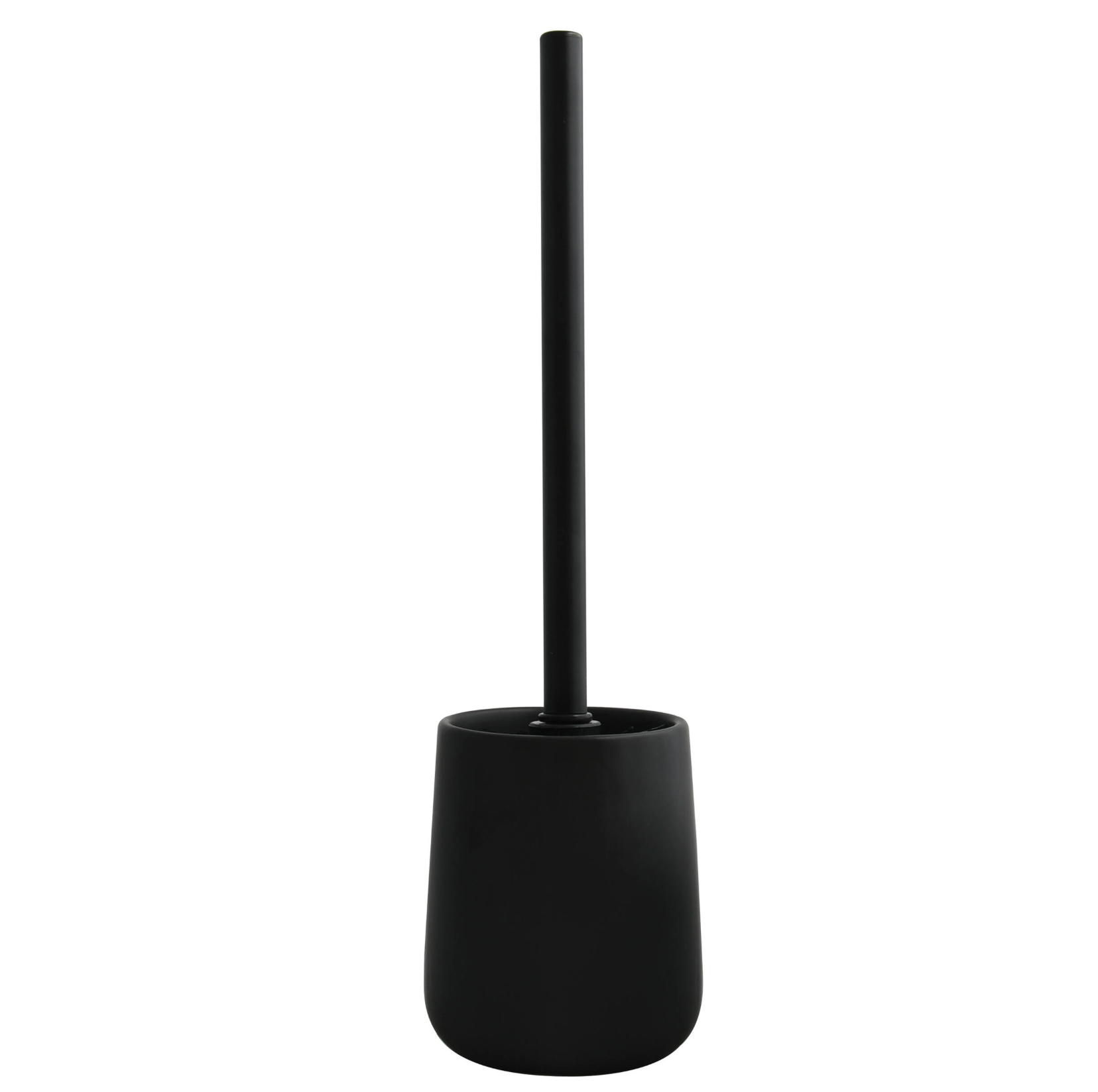 Maonie bathroom toilet brush holder – black (porcelain)