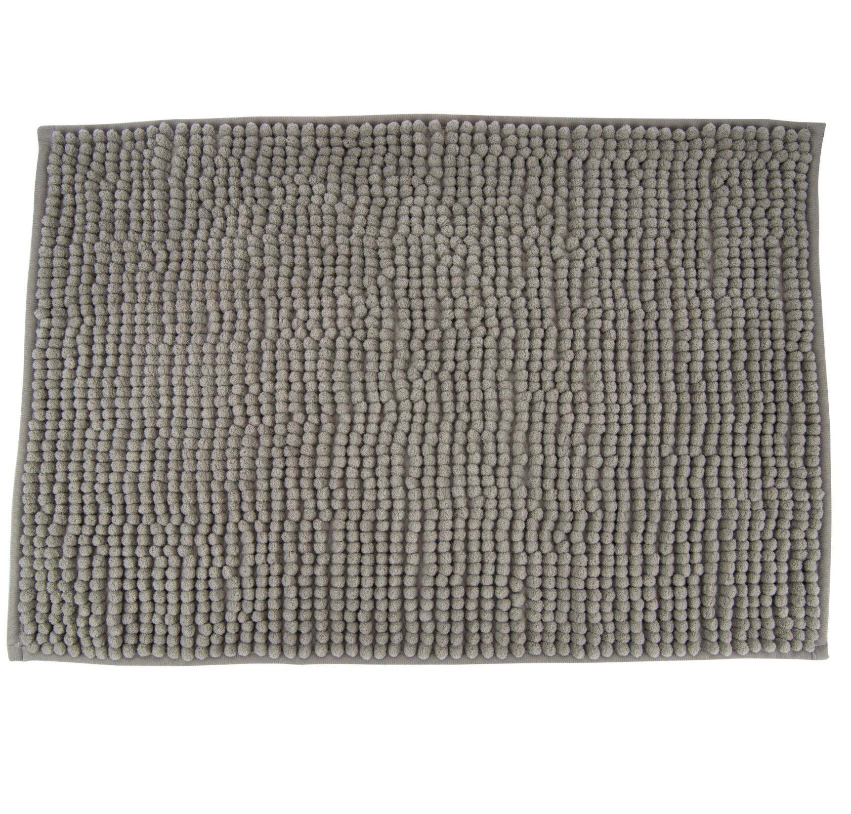 Alfombra de baño de chenilla – 45 × 75 cm (gris)