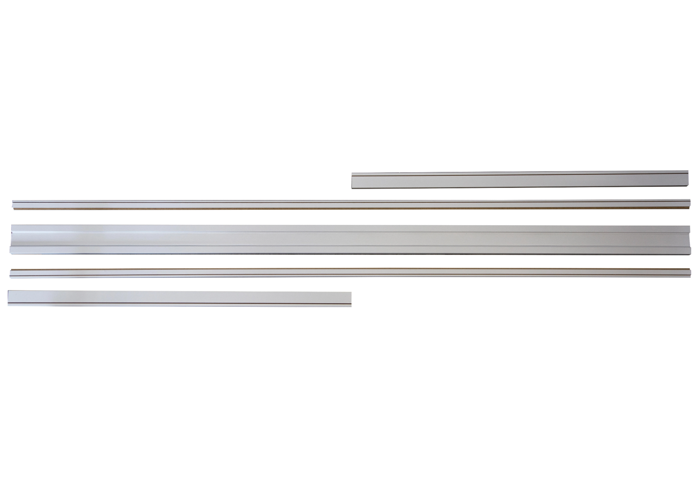 Adjustable sliding door structure system – white melamine