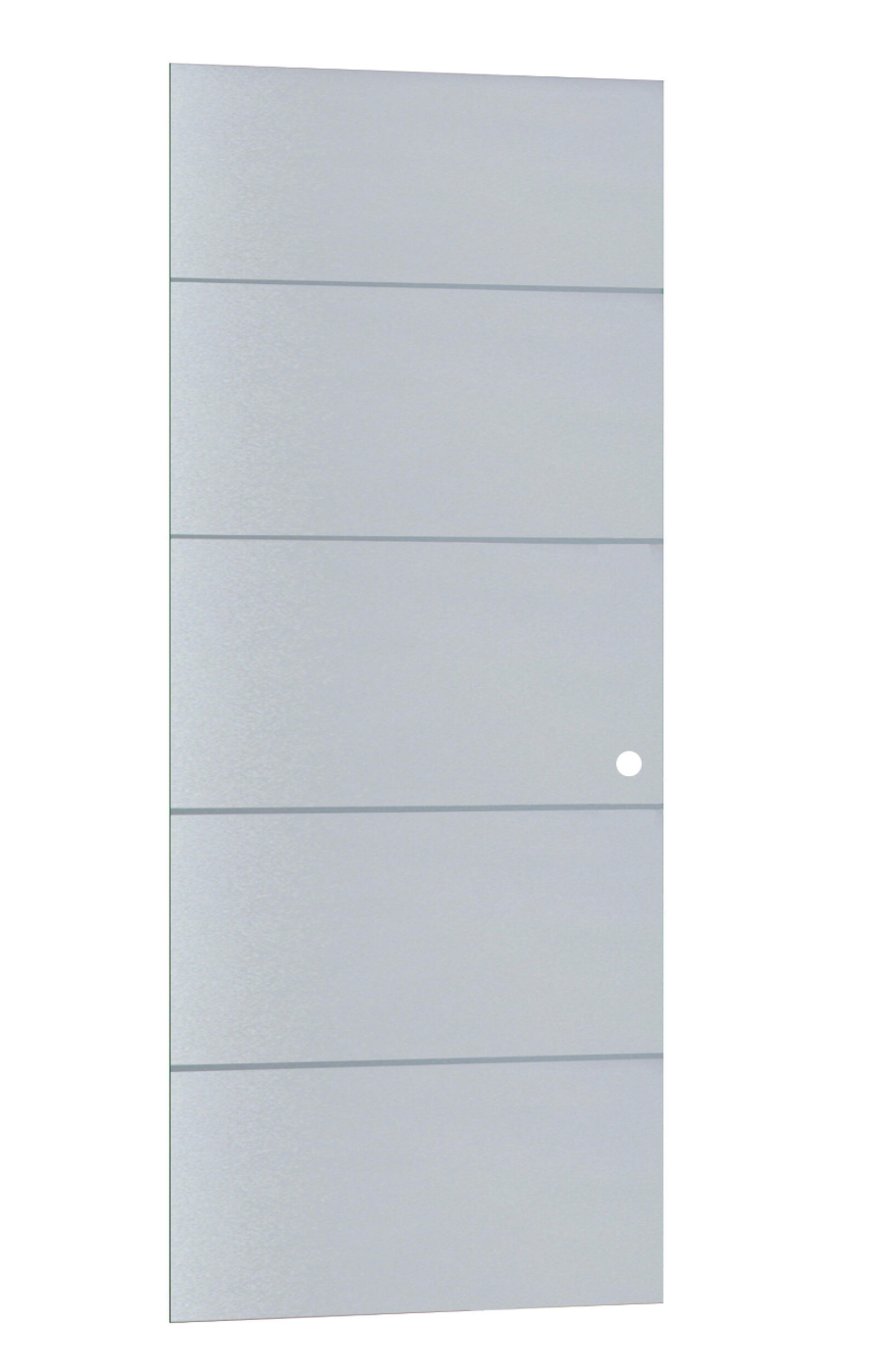 باب ميامي الزجاجي المنزلق - 83 سم، ESG 8 مم، مناسب لسكة الألومنيوم Tapeta