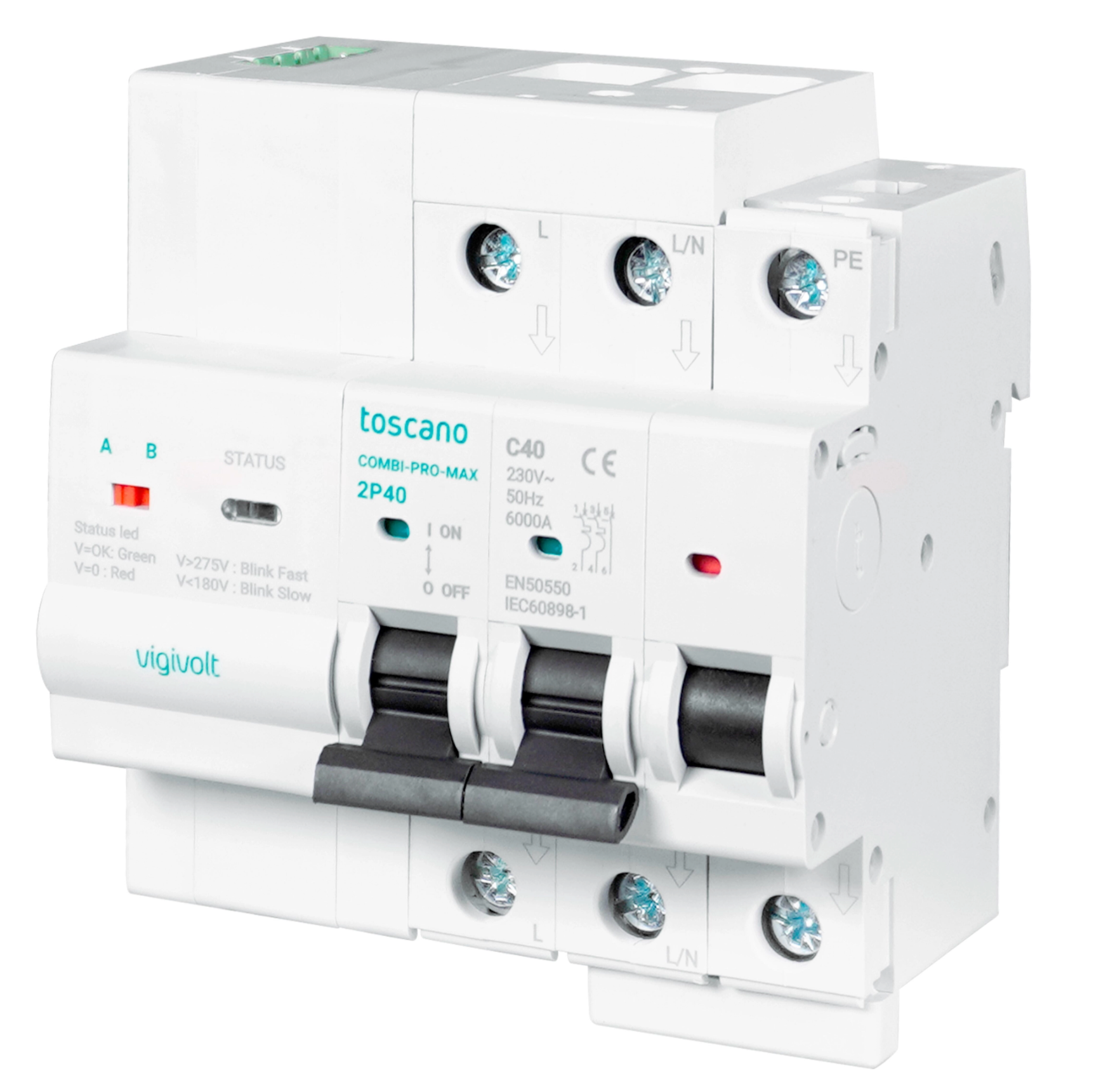 Backup COMBI-PRO-MAX 2P 40A – Safety and control device for island operation (single-phase)