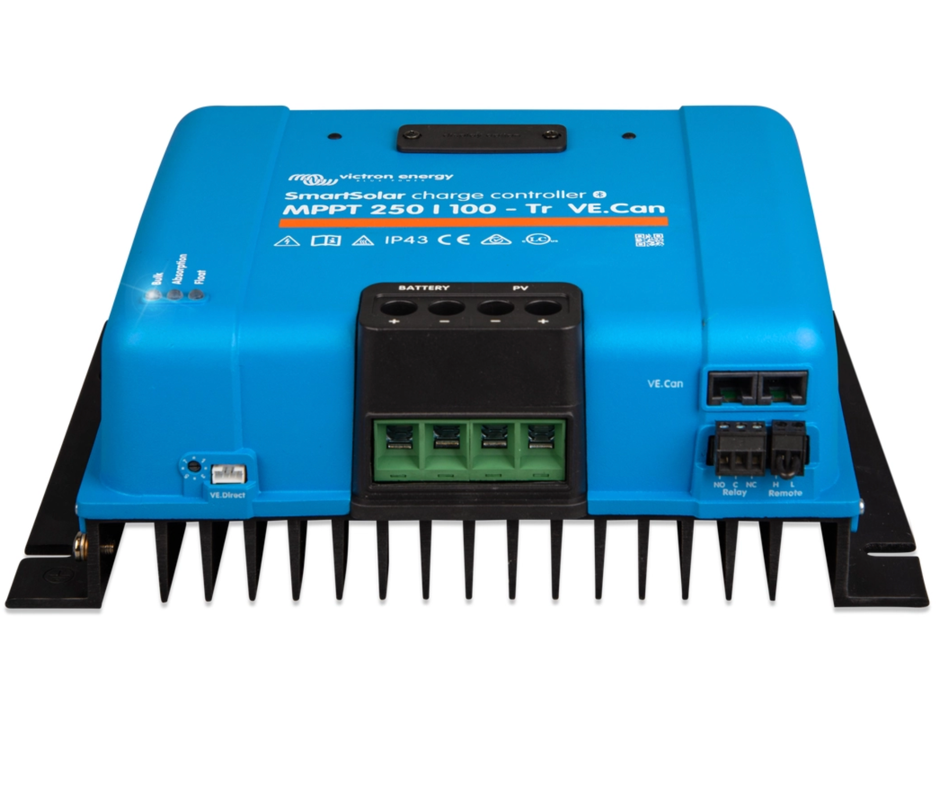 Victron SmartSolar MPPT 250/100-Tr VE.Can – 100 A zonnelaadregelaar voor 12-48 V-systemen (VE.Can & Bluetooth)