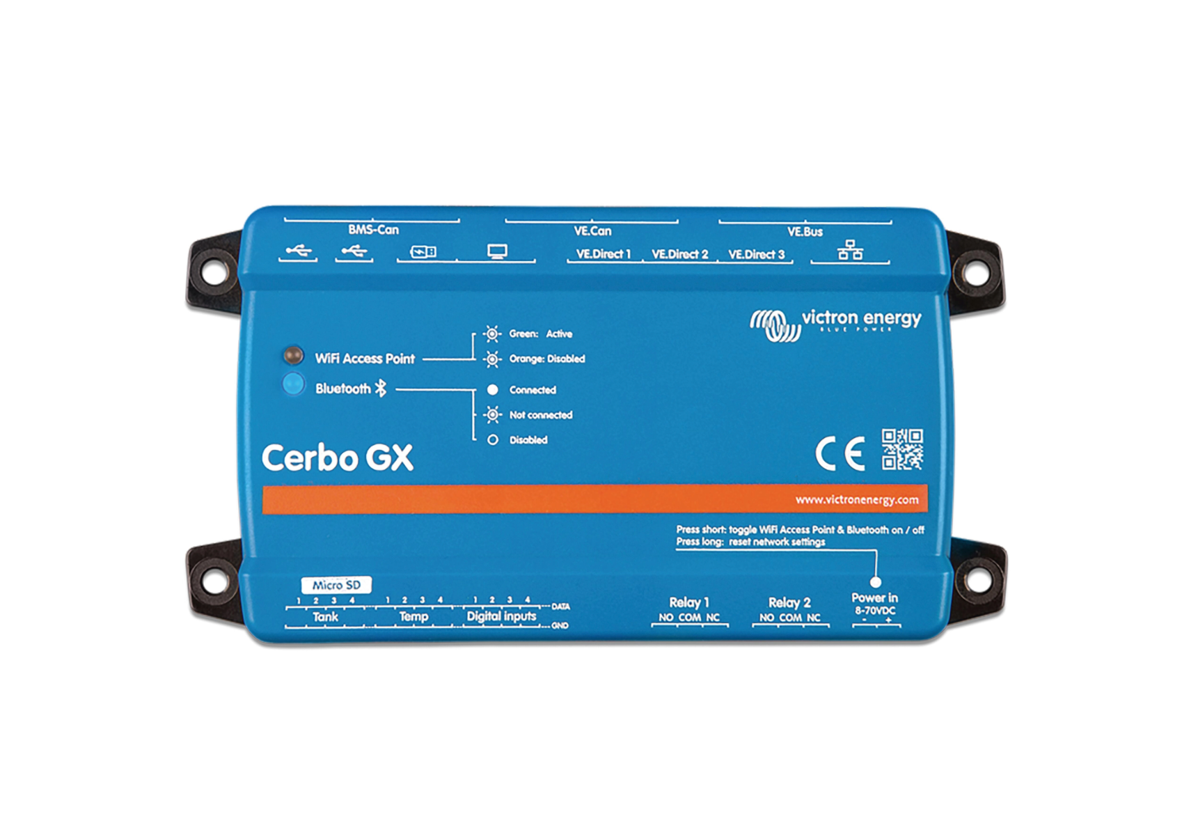 CerboGXMK2 – مركز اتصالات من شركة Victron Energy