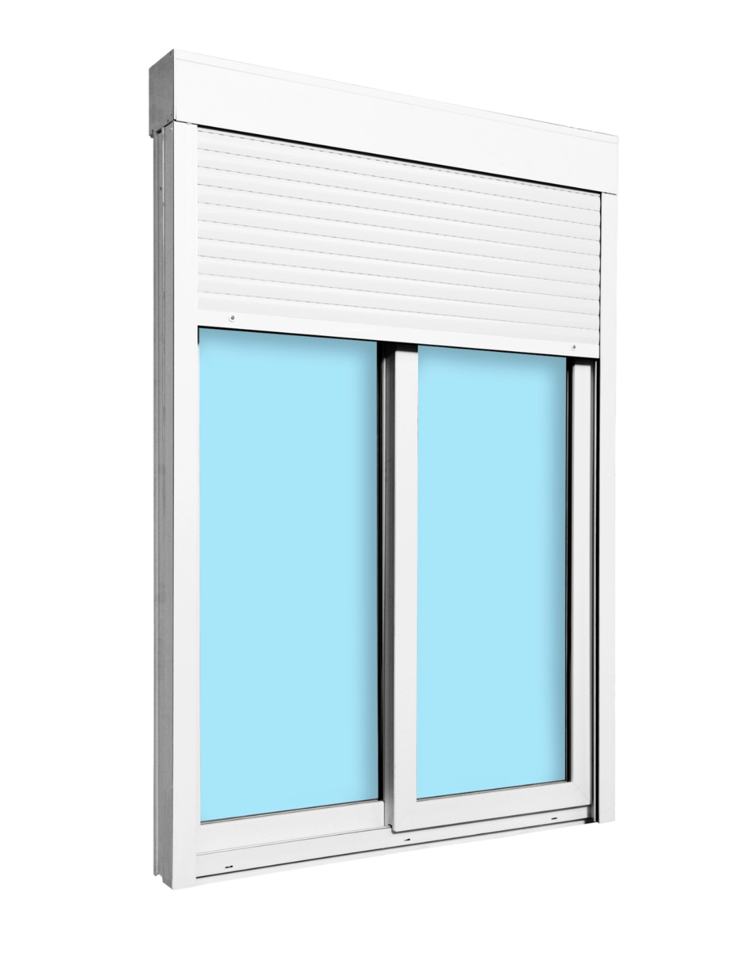 PVC sliding balcony door – White – 150 × 218 cm