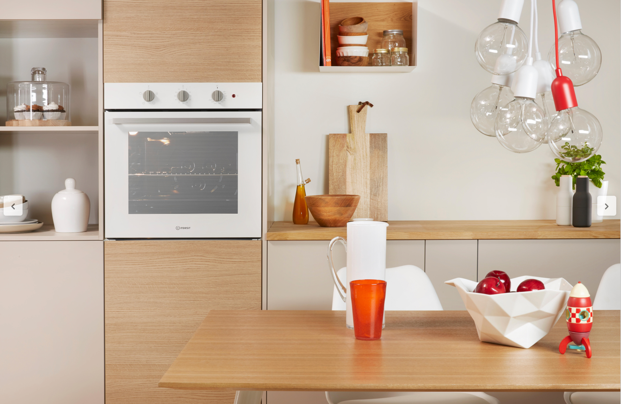 Horno empotrado – 60 × 80 × 35 cm, blanco