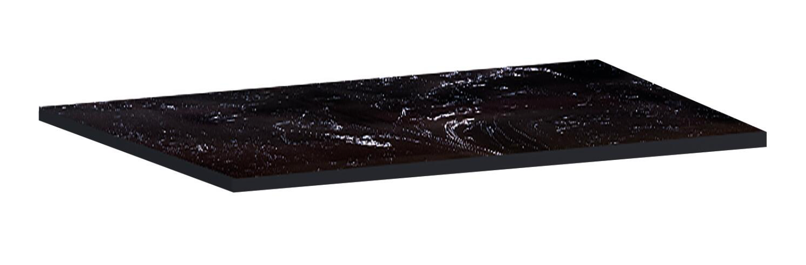 Natural stone marble washbasin countertop – Black – 60 × 46 cm