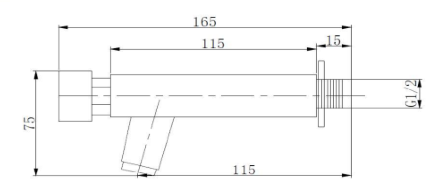 Tukik CR wall-mounted timer switch – chrome-plated