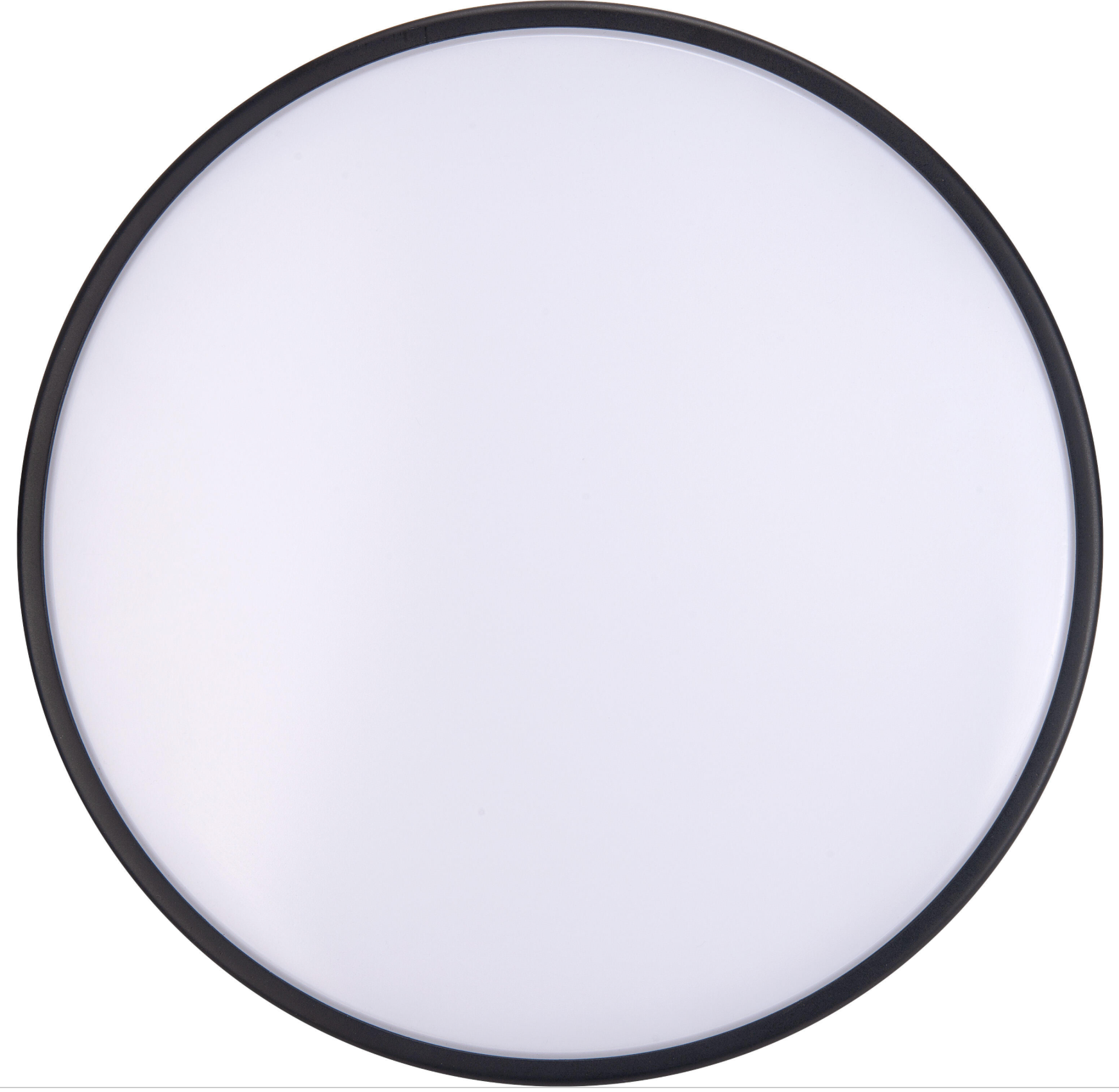 LED plafondlamp rond 33cm, 18W, 1350lm, IP44 – kleurverandering via wandschakelaar, zwart