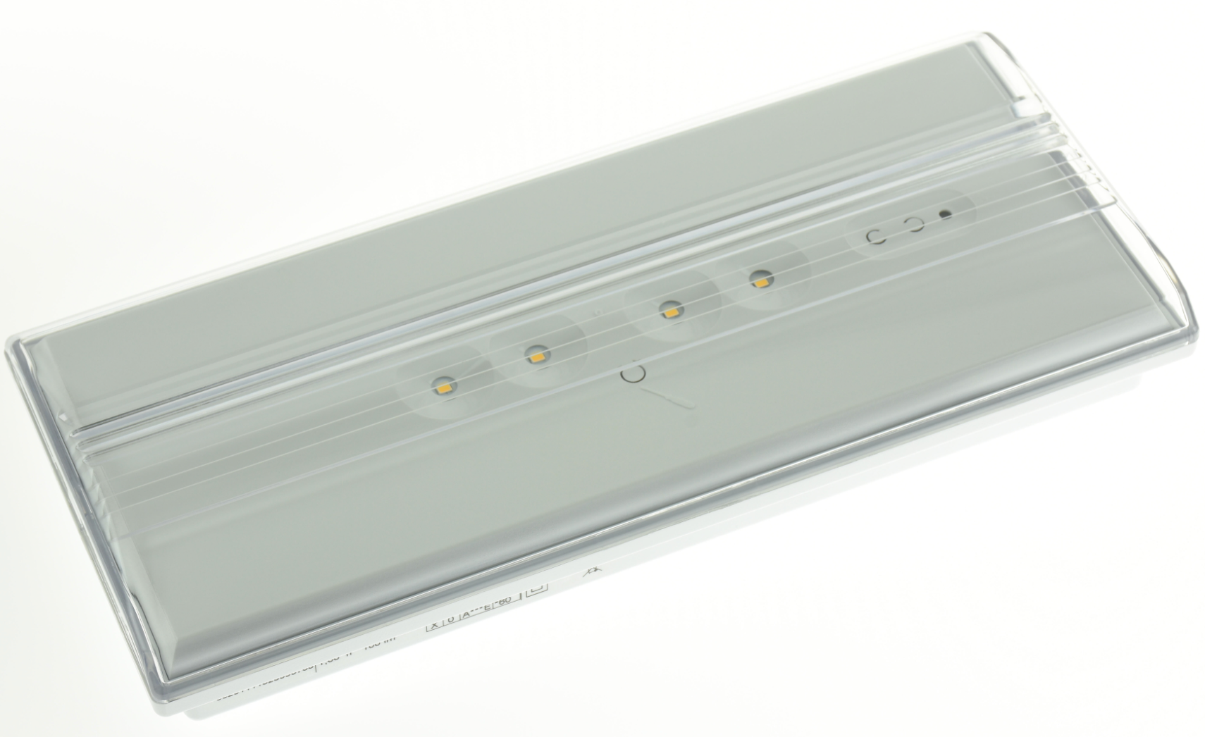 Permanent LED emergency light 150 lm IP44 – 4×0.5 W LEDs, 4000 K, 26×11.4×4.4 cm