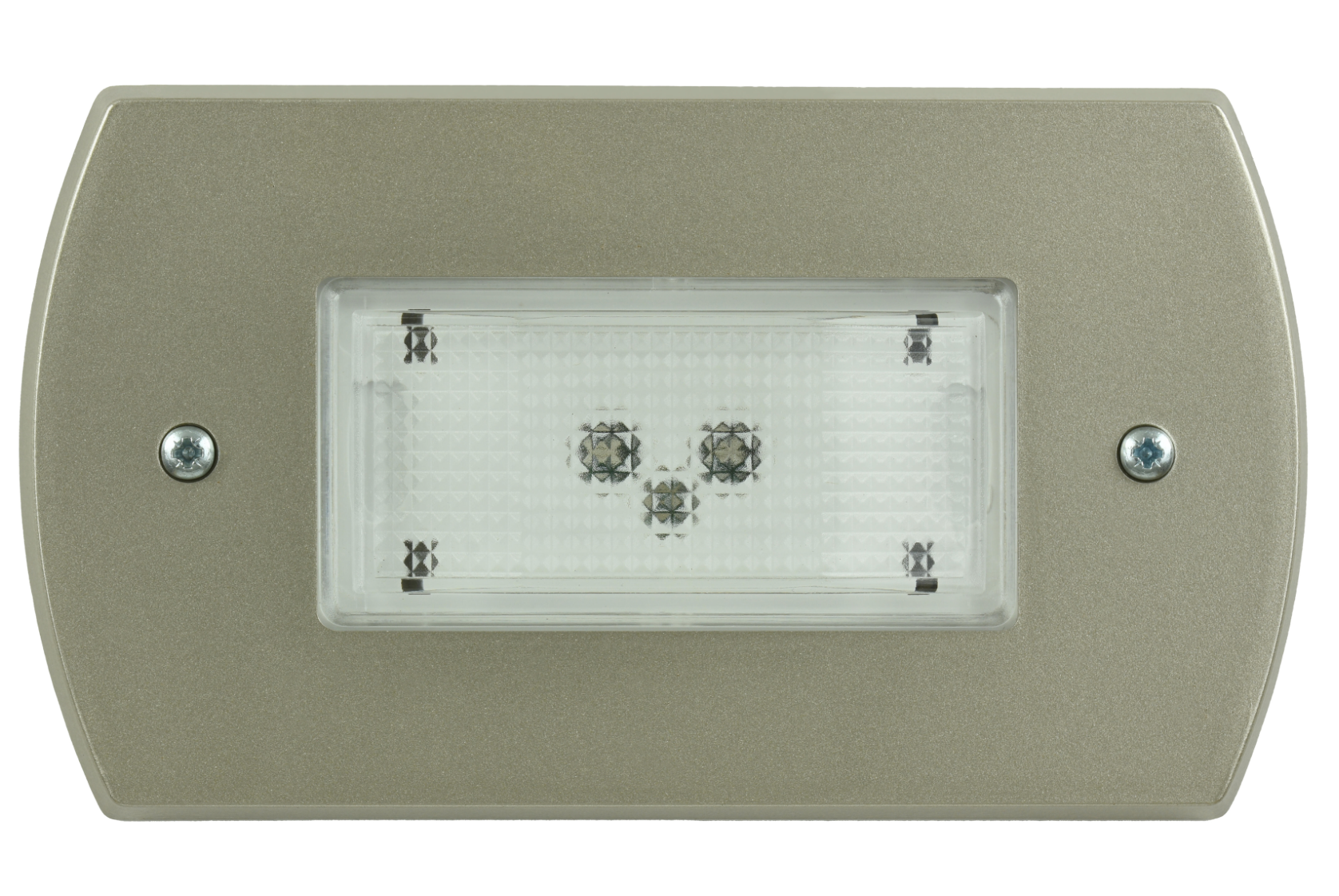 LED orientation light, permanent, 5 lm, IP22 – 2×0.5 W amber LEDs, 4000 K, 13×7.1×3 cm