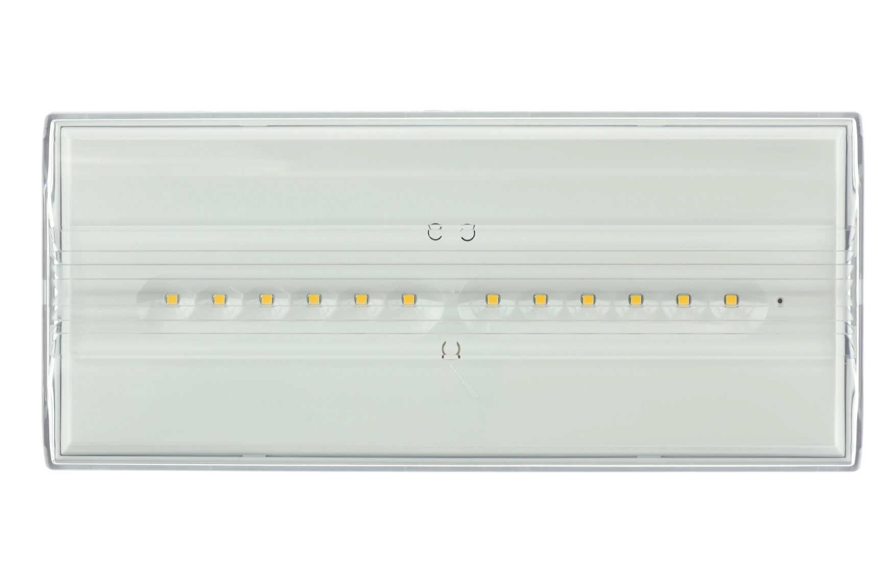 LED emergency light Autotest 225 lm IP44 – 4×0.5 W LEDs, 4000 K, 26×11.4×4.4 cm