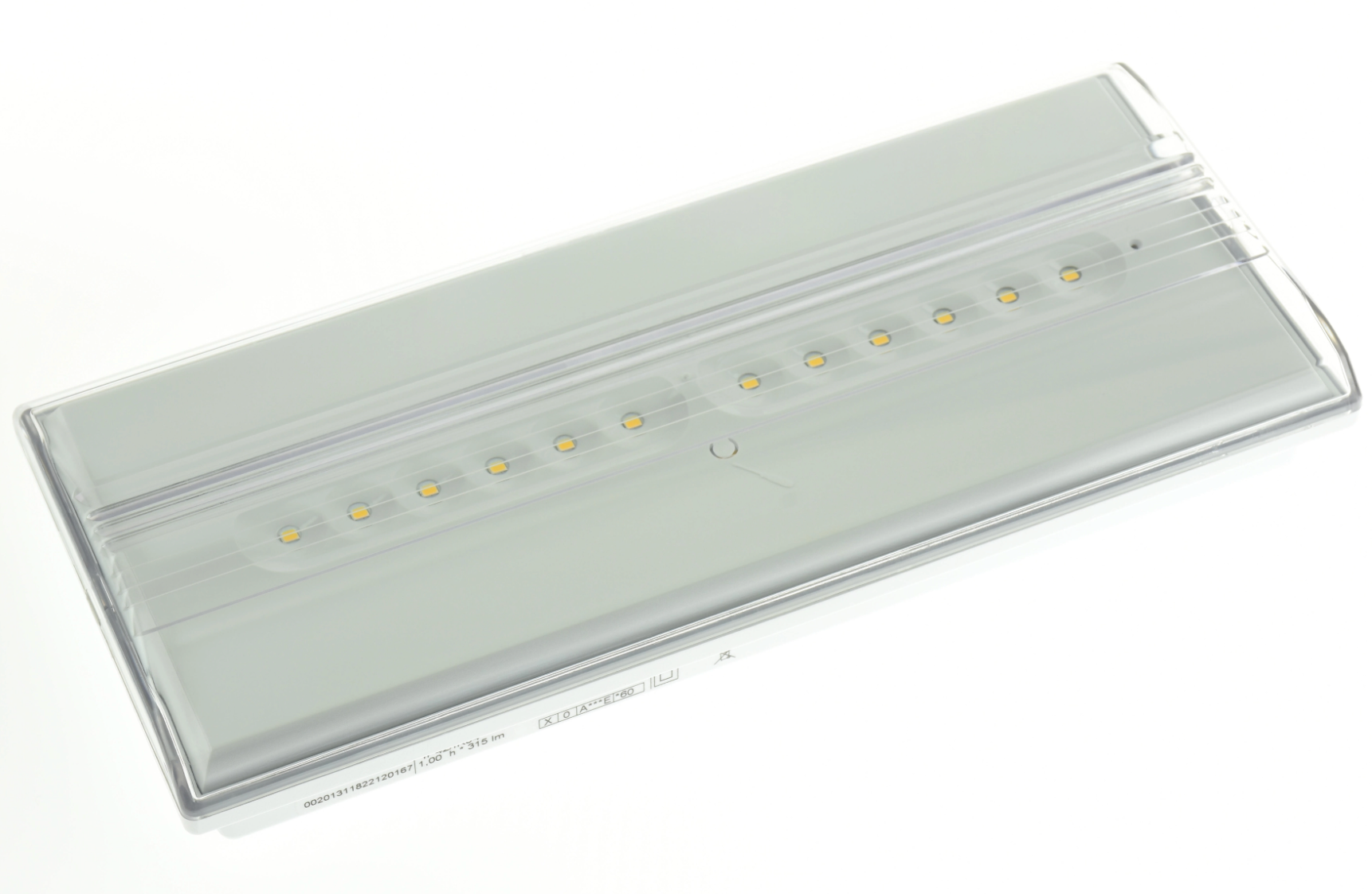 Permanent LED emergency light 225 lm IP44 – 4×0.5 W LEDs, 4000 K, 26×11.4×4.4 cm