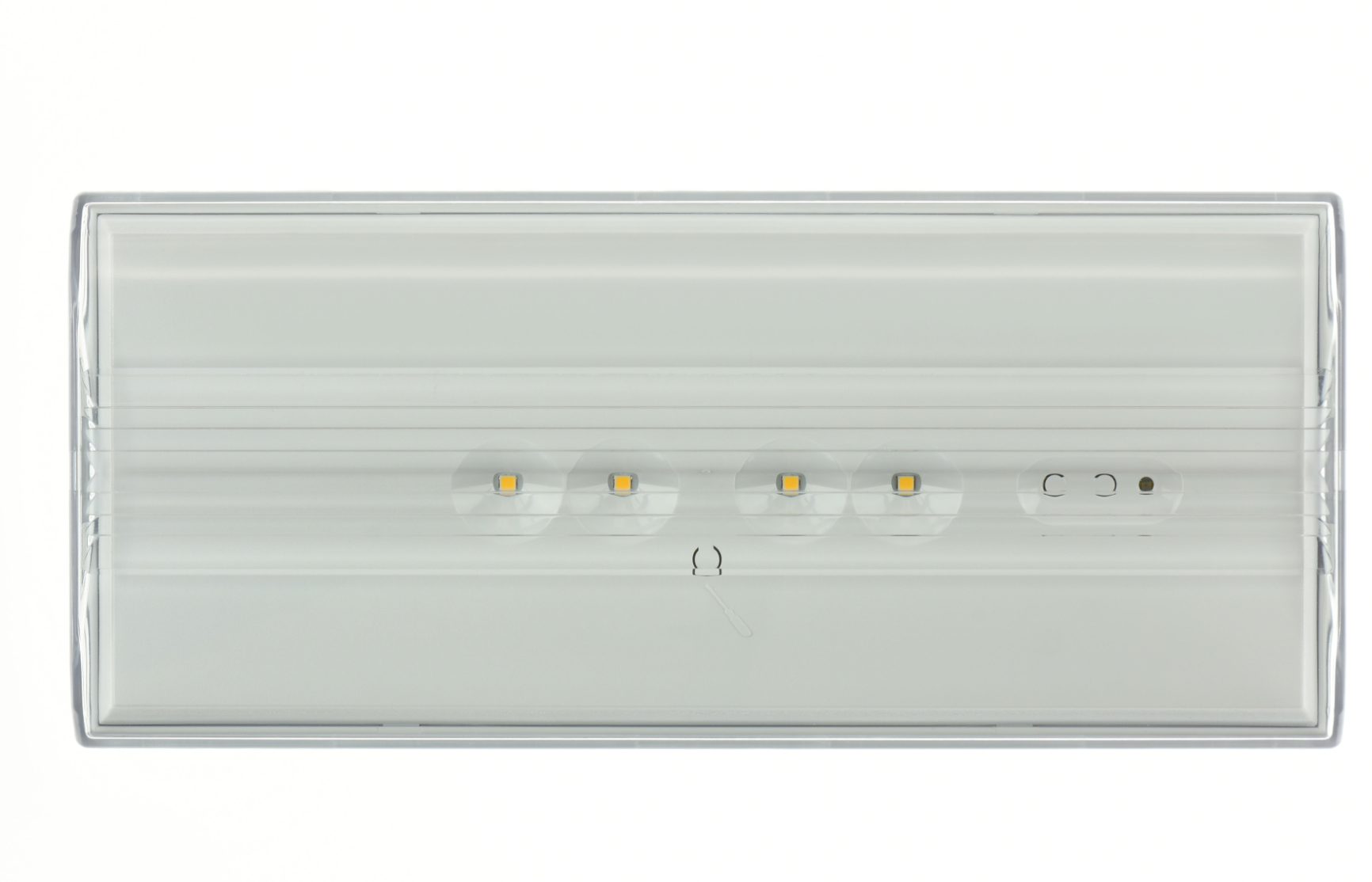Luz de emergencia LED, no permanente, 150 lm, IP44 – 4 LED de 0,5 W, 4000 K, 26 x 11,4 x 4,4 cm