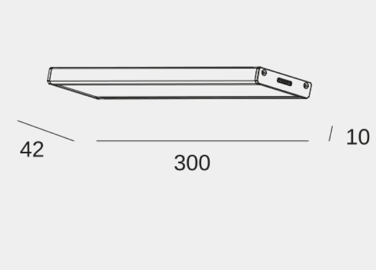 LED flat strip, connectable, 30 cm – 2.6 W, neutral white (4000 K)