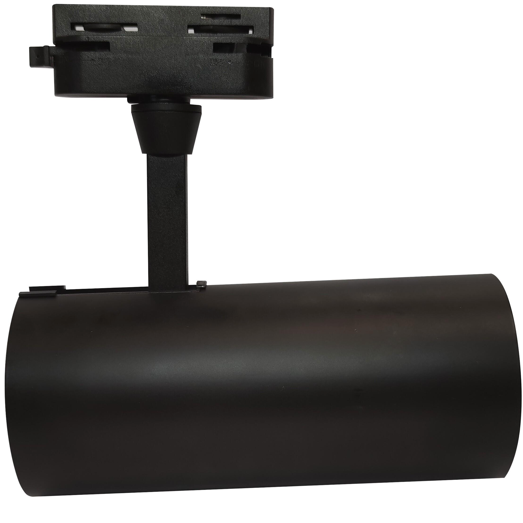 Solar LED spotlight track 1 m – Black – Aluminum – Single-phase