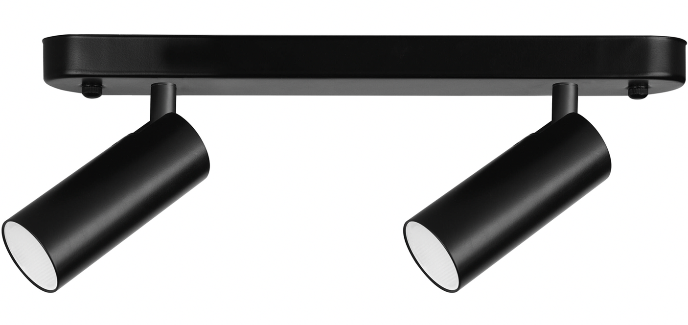 2-SPOTLIGHT LED spotlight Logos – 8.4W – Neutral white – Black – IP20 – 36.5 × 5.5 × 15.6 cm