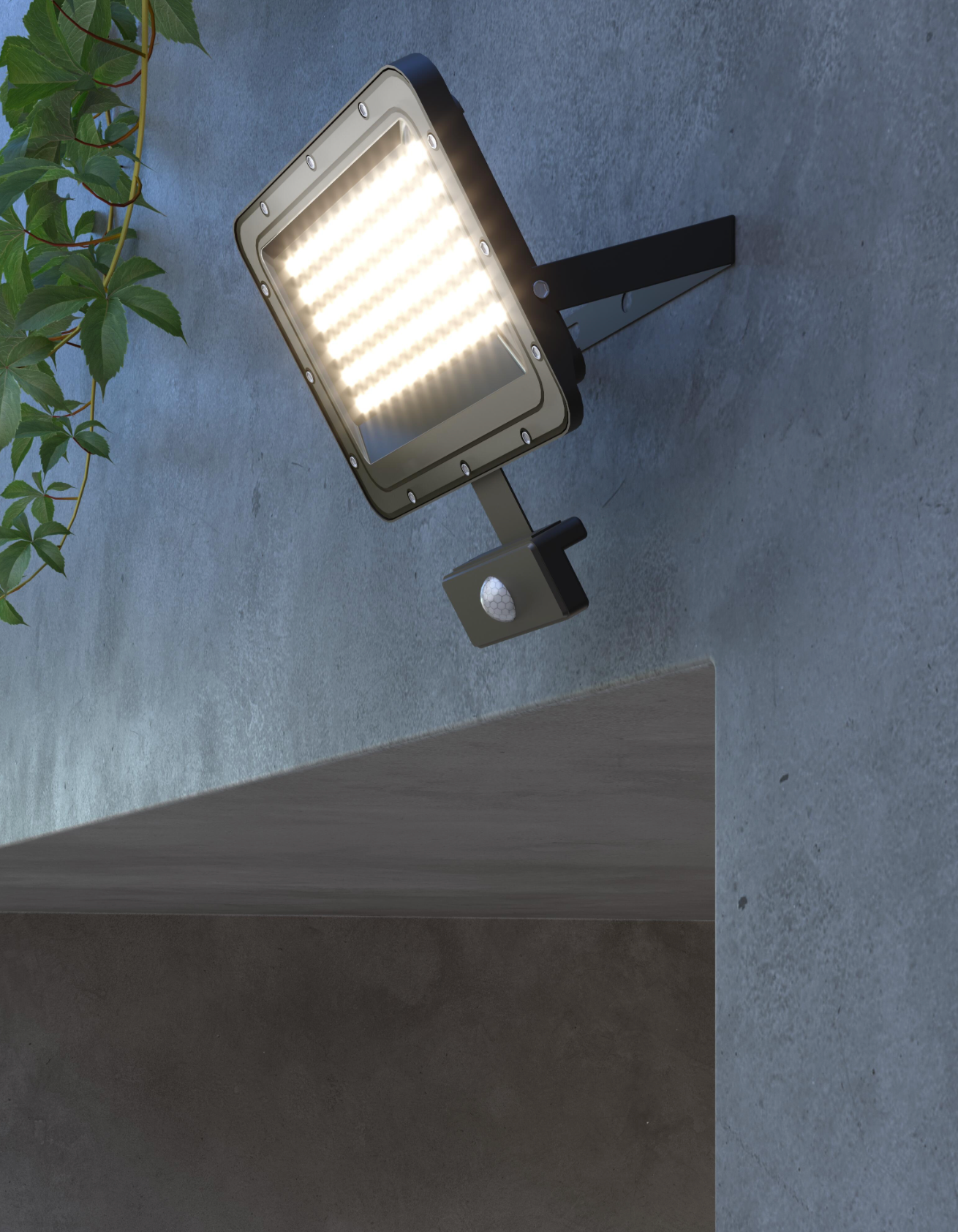 LED floodlight 50W CCT – Outdoor lighting – 21 × 15 × 2.5 cm