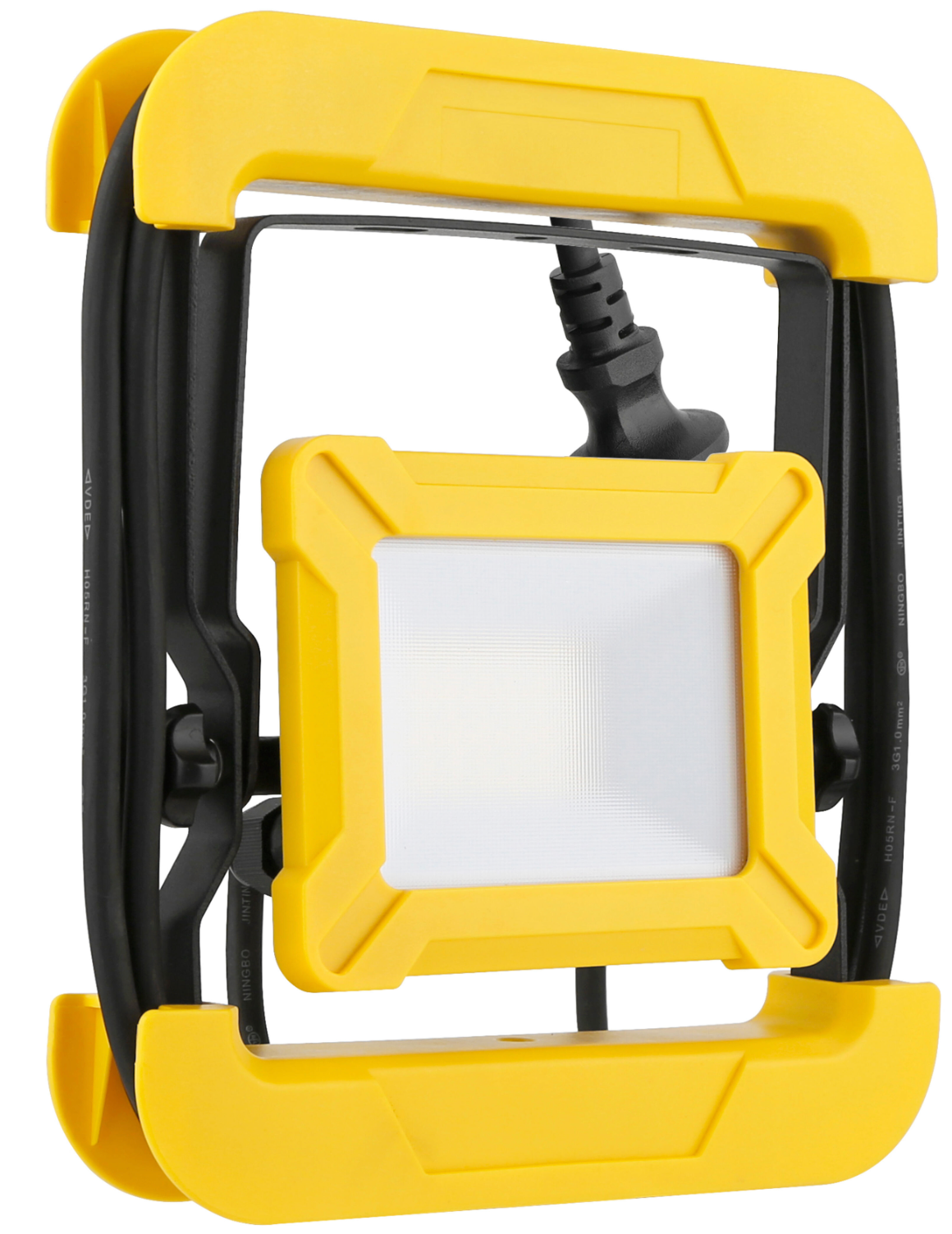 Portable LED spotlight 20W – Neutral white (4000K) – 1800lm – IP65 – Yellow