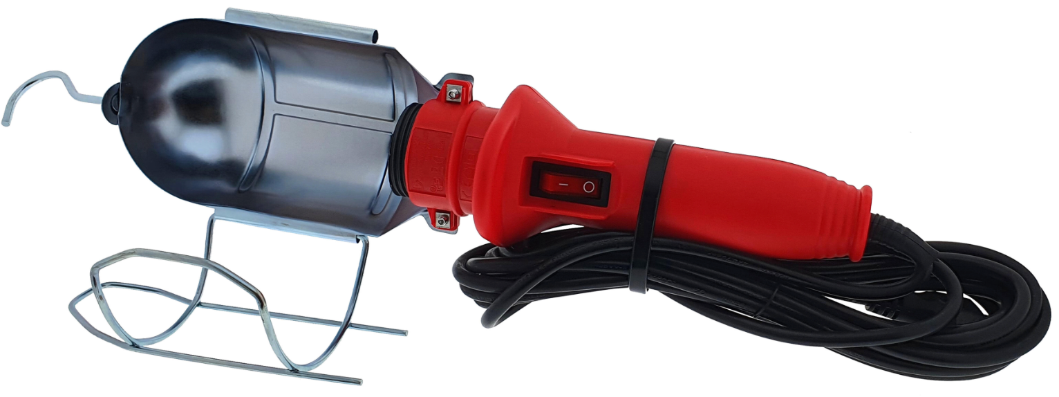 Mobile workshop spotlight 60 W with switch & power cable
