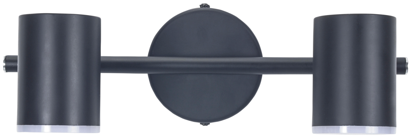 2-bulb LED spotlight “Artic” – 11.4 W – Neutral white – Black – IP20 – Ø 9 × 30 × 8 cm