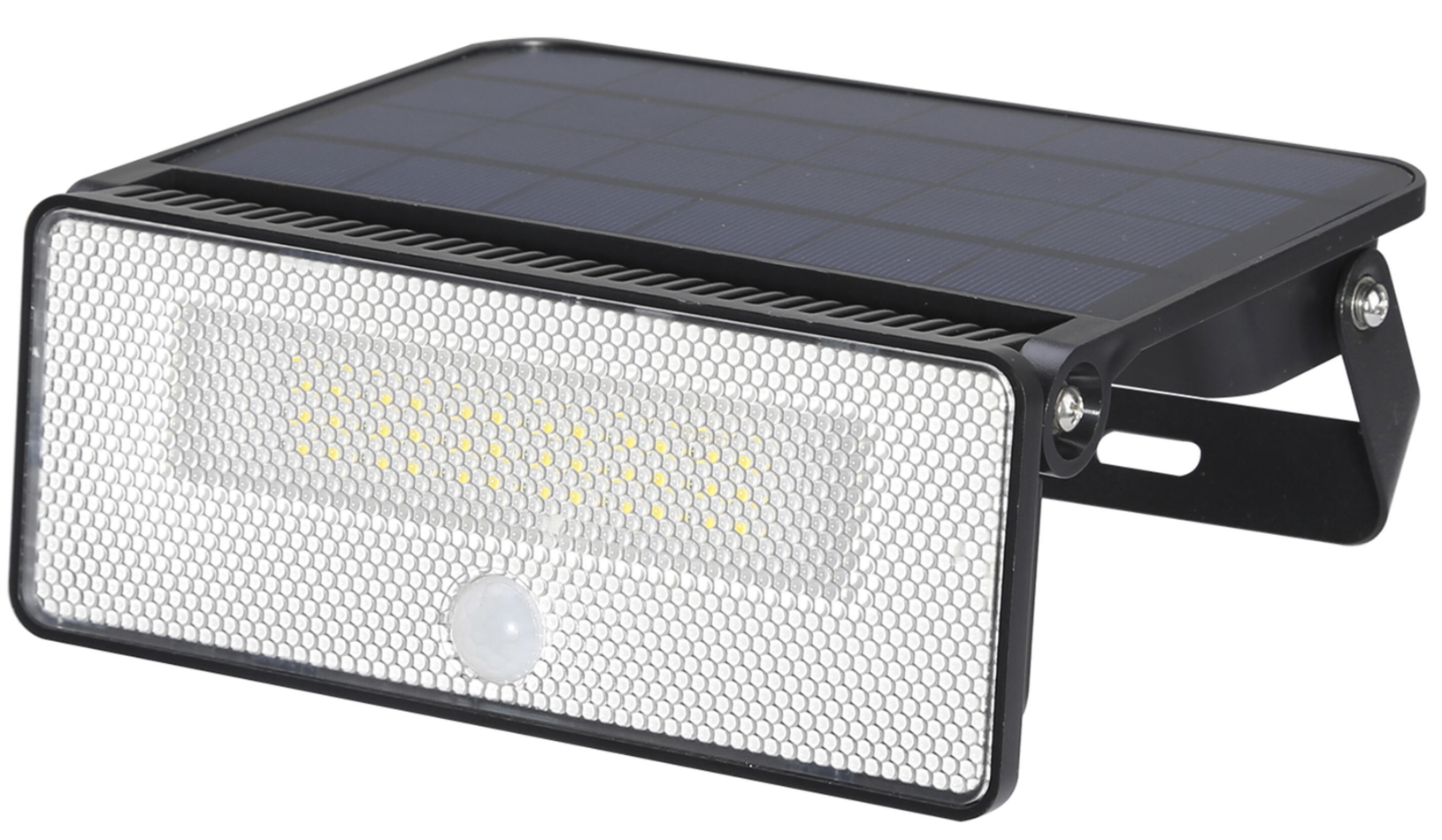 Solar floodlight 12 W – neutral white (4000 K) – with motion detector – black