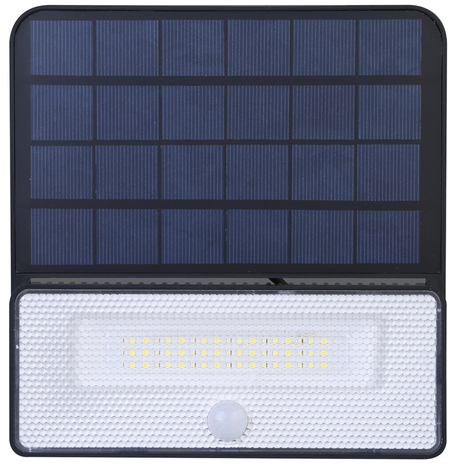 Solar floodlight 12 W – neutral white (4000 K) – with motion detector – black