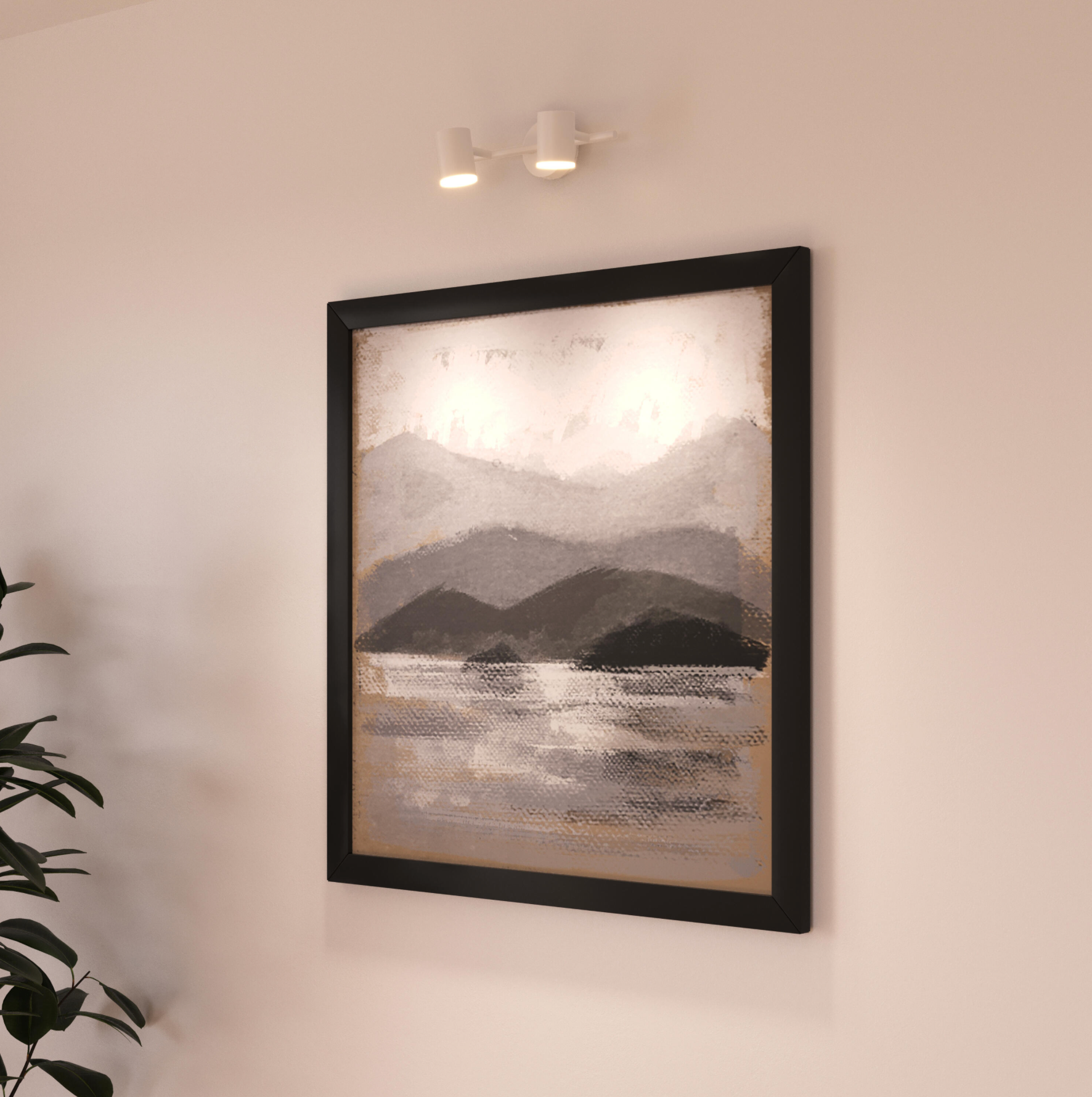 2-light LED spotlight “Artic” – 11.4 W – Neutral white – White – IP20 – Ø 9 × 30 × 8 cm