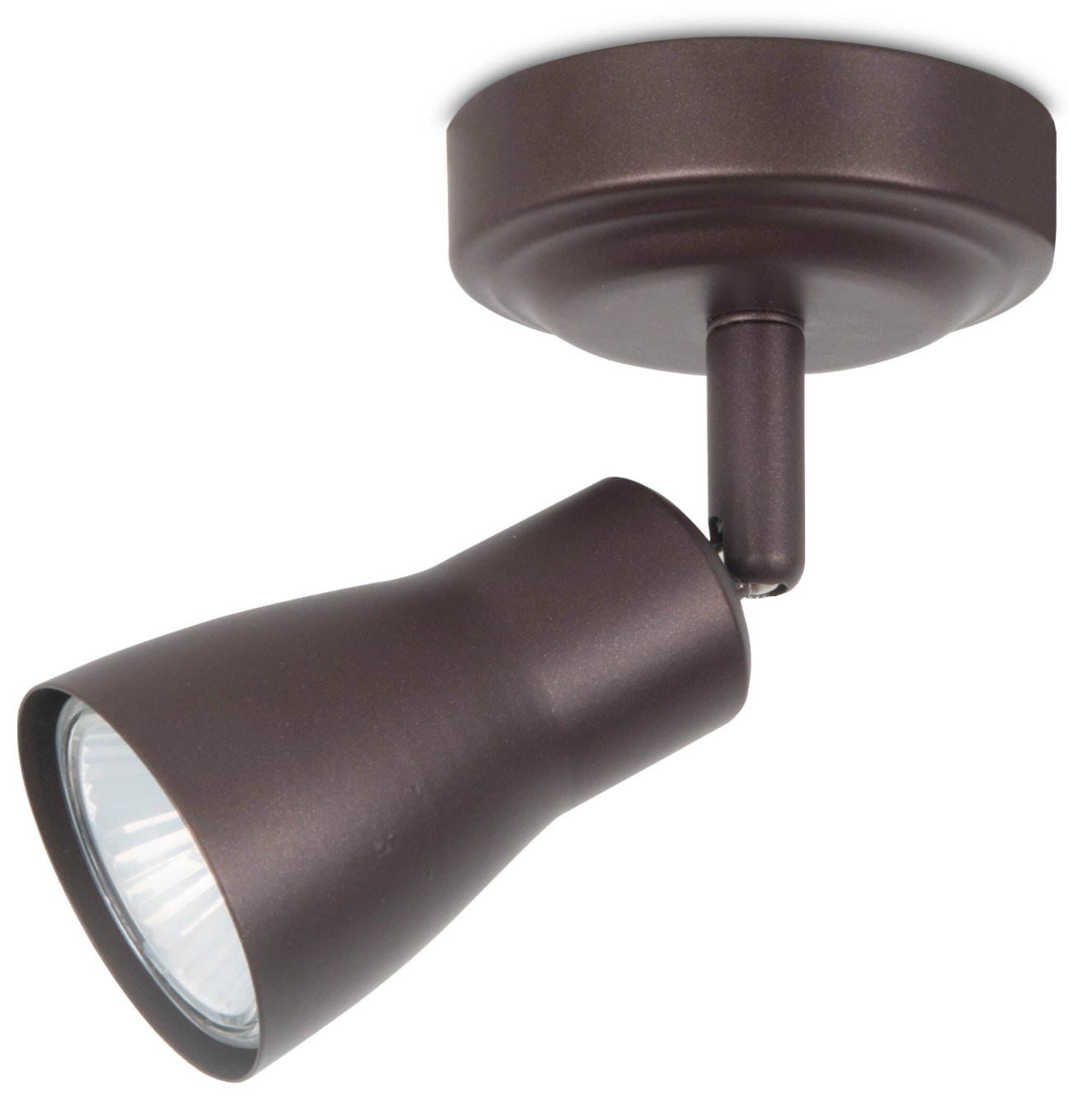 Single-bulb spotlight Safran – Brown – GU10 – IP20 – Dimensions 13.6 × 8.6 × 8 cm