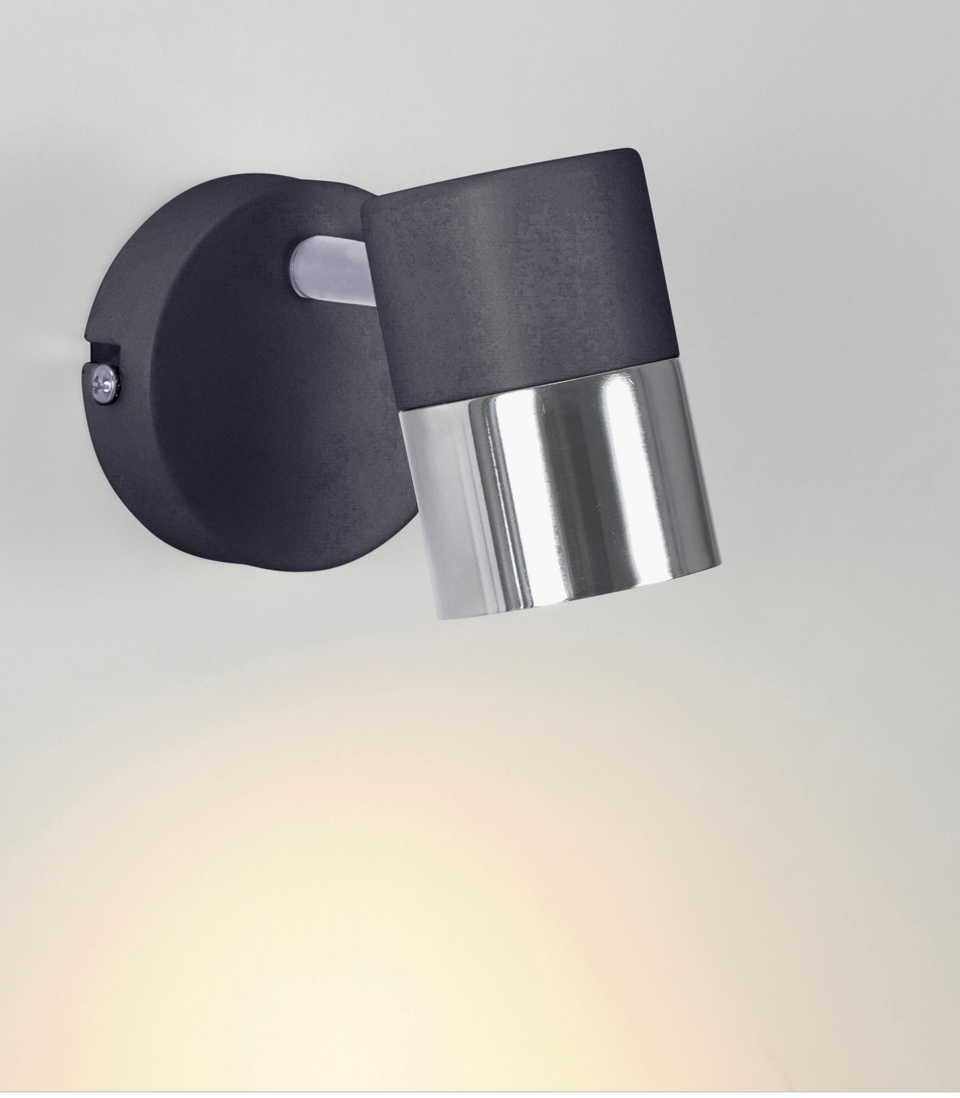 Single-bulb LED spotlight “Cloc” – Black – GU10 – IP20