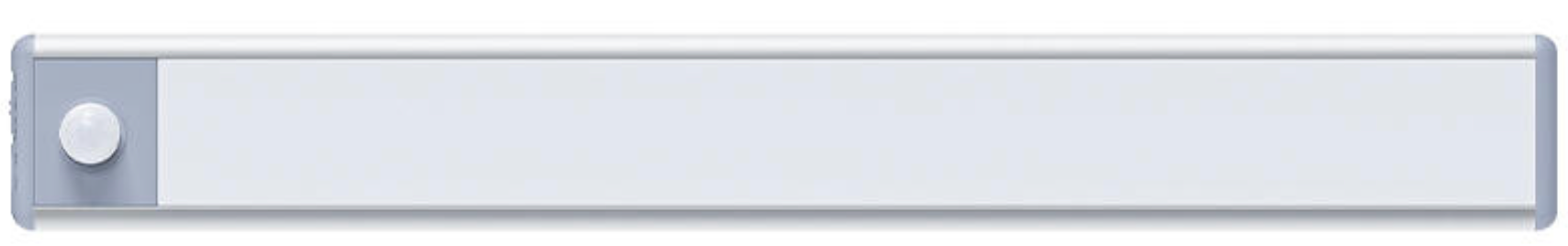 Tira LED recargable fina gris – 60 × 4 cm